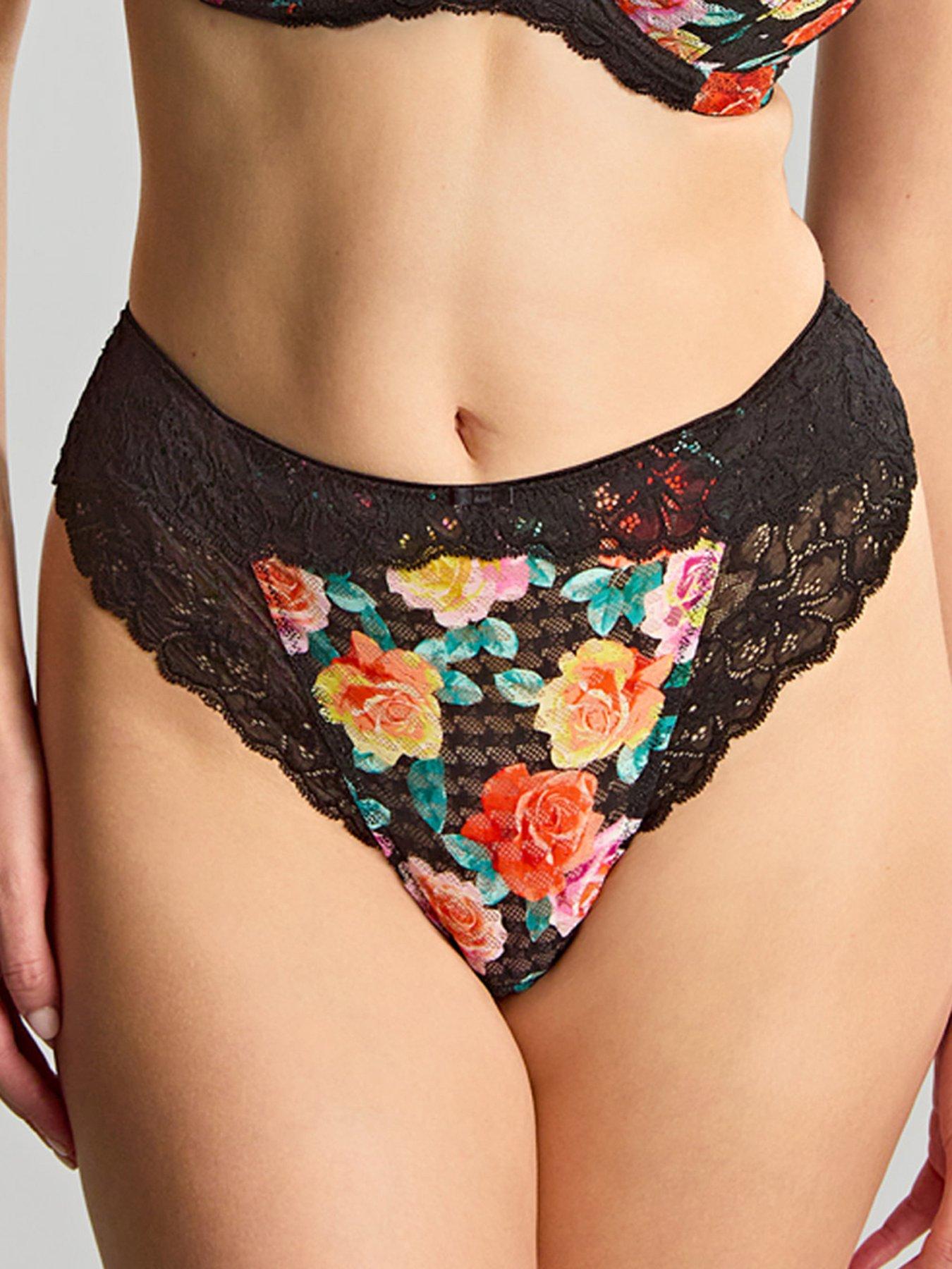 Panache Panache Envy High Waist Black Rose Brazilian Brief - Black Rose