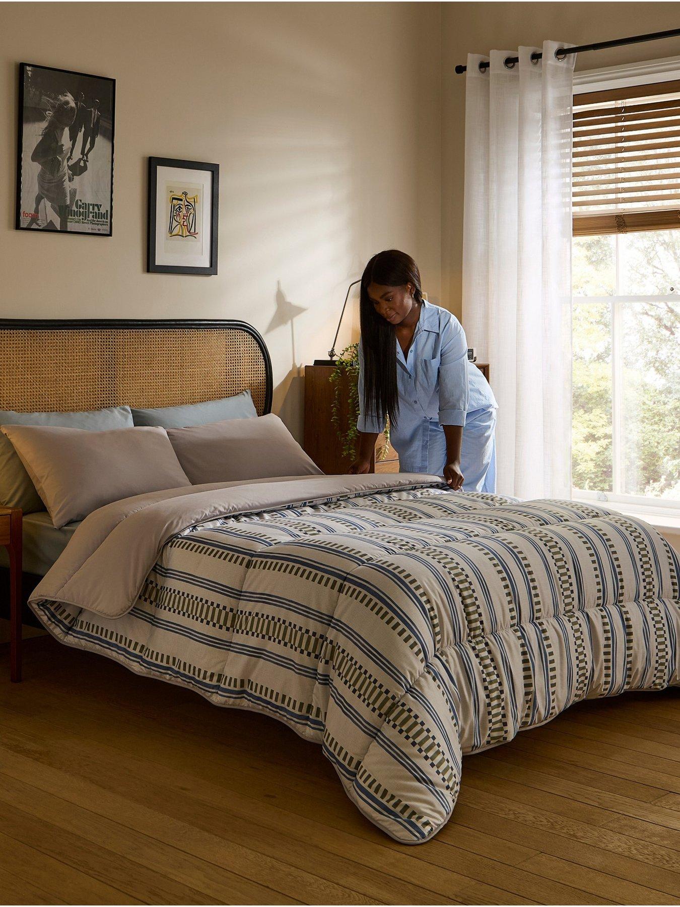 Image 3 of 7 of Night Lark Scandi Stripe Coverless Duvet 10.5Tog