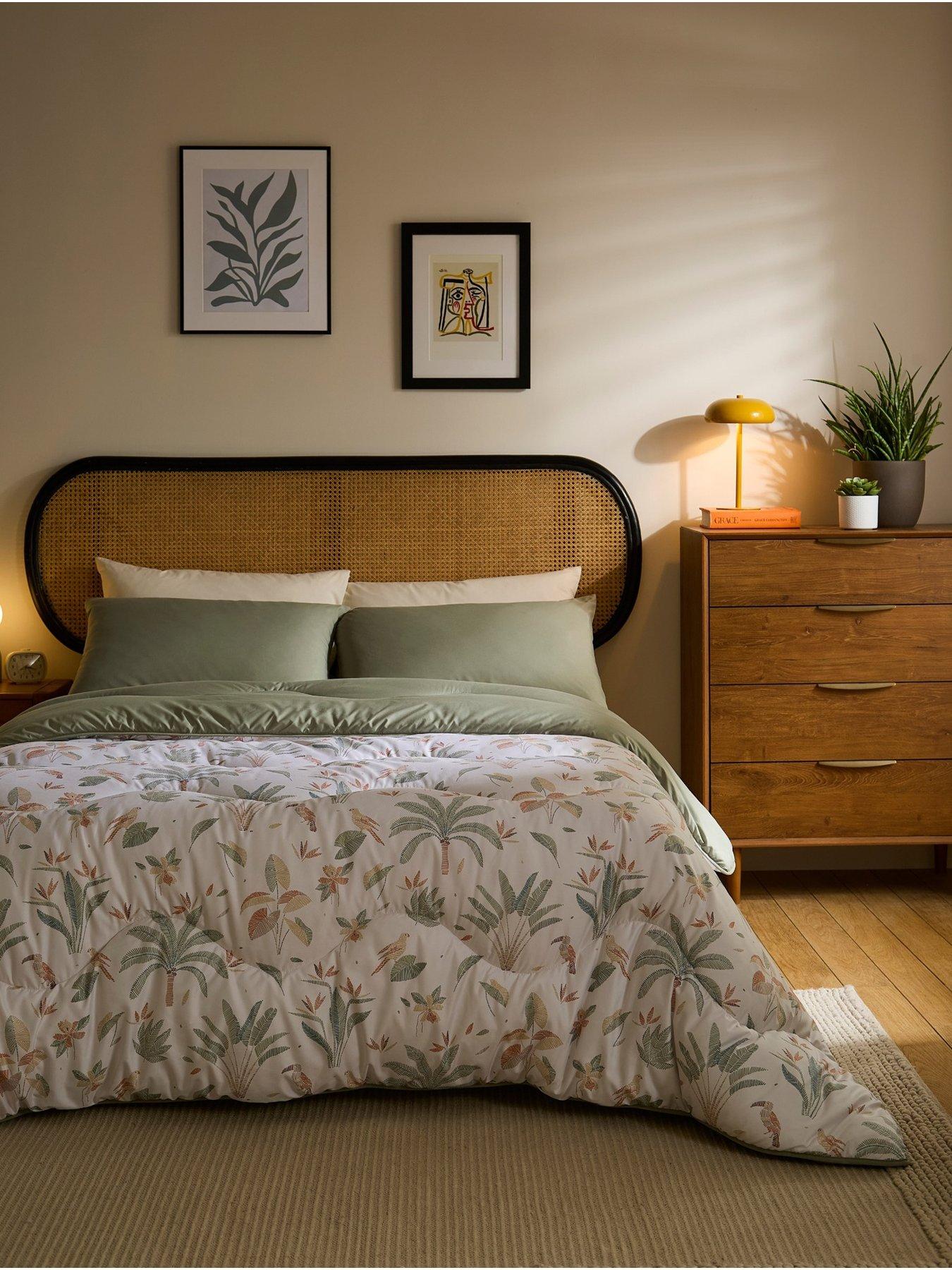Night Lark Abstract Palms Coverless Duvet 10.5Tog