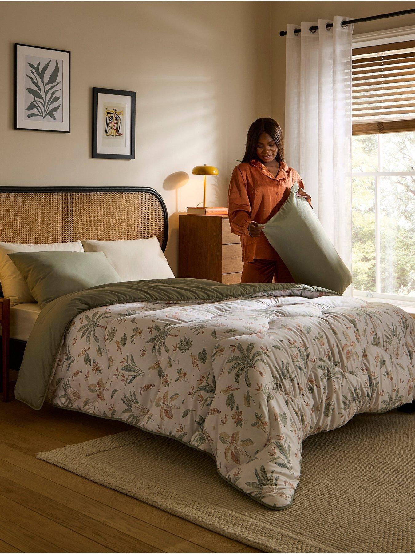 Image 3 of 7 of Night Lark Abstract Palms Coverless Duvet 10.5Tog