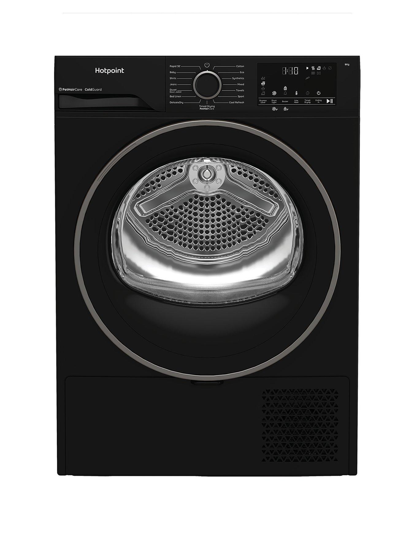 Image 1 of 7 of Hotpoint CHSD84MBBUK 8kg Heat Pump Tumble Dryer with ColdGaurd - Black