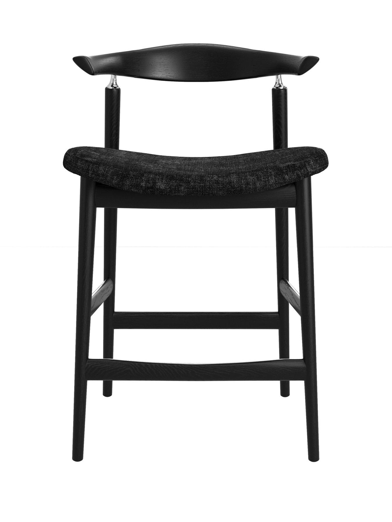 Image 3 of 7 of OTI Seine Coal & Black Counter Stool