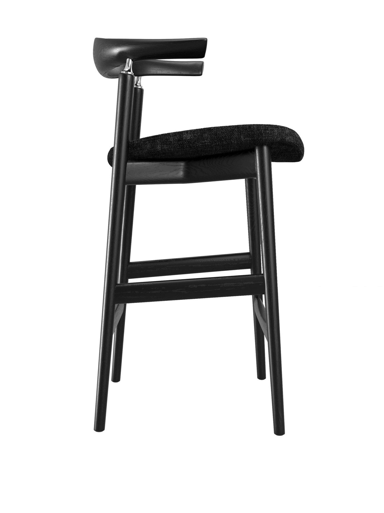 Image 4 of 7 of OTI Seine Coal & Black Counter Stool