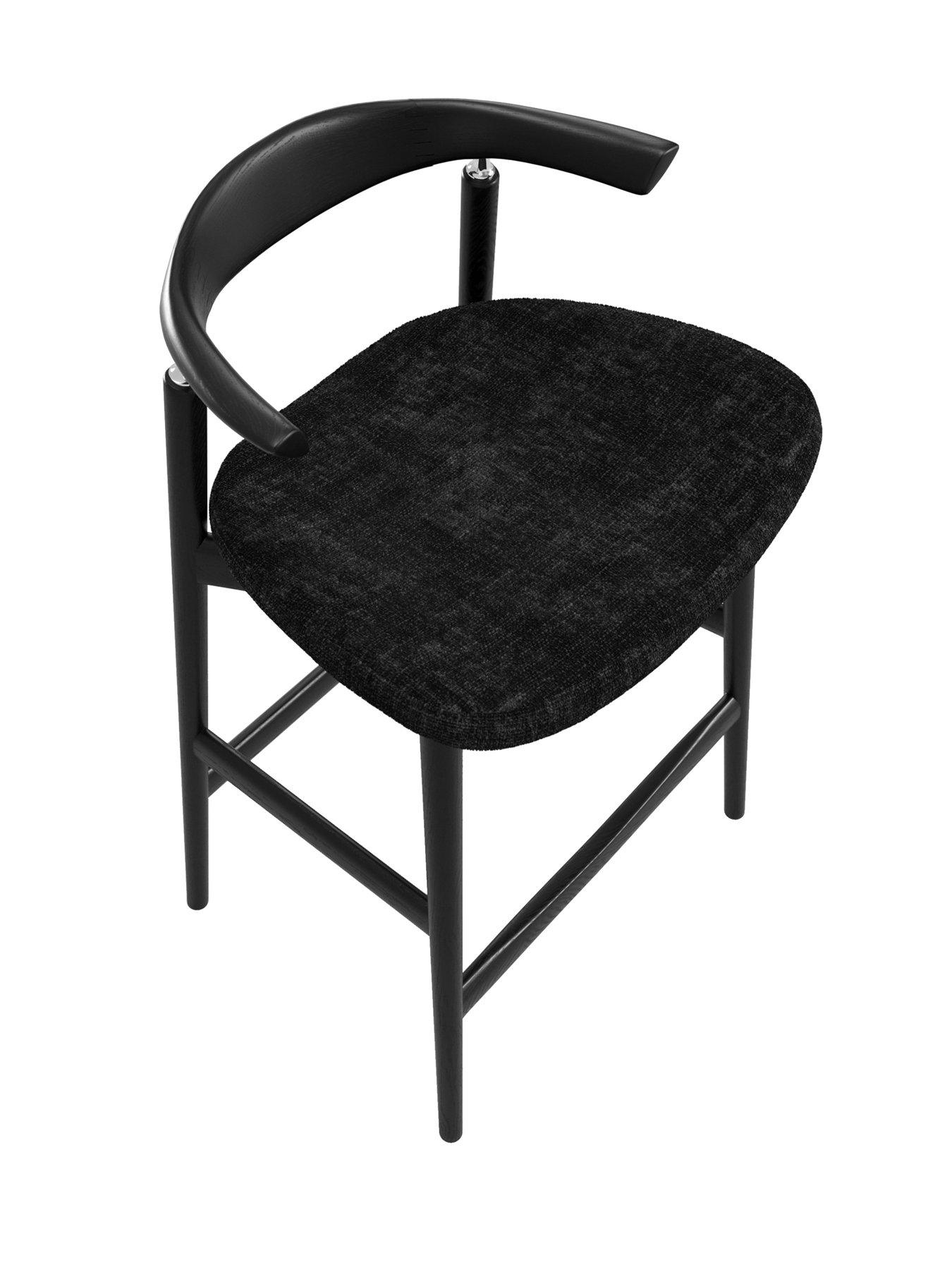 Image 6 of 7 of OTI Seine Coal & Black Counter Stool