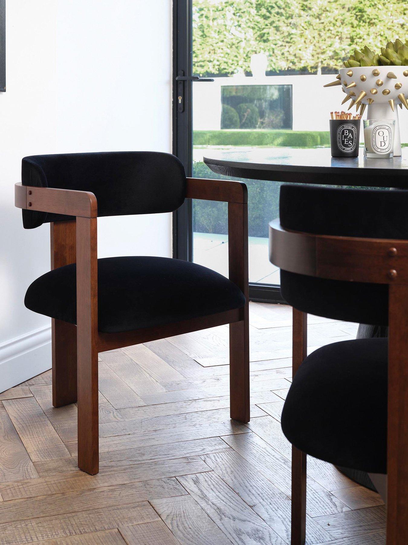 OTI Mai Black & Walnut Dining Chair