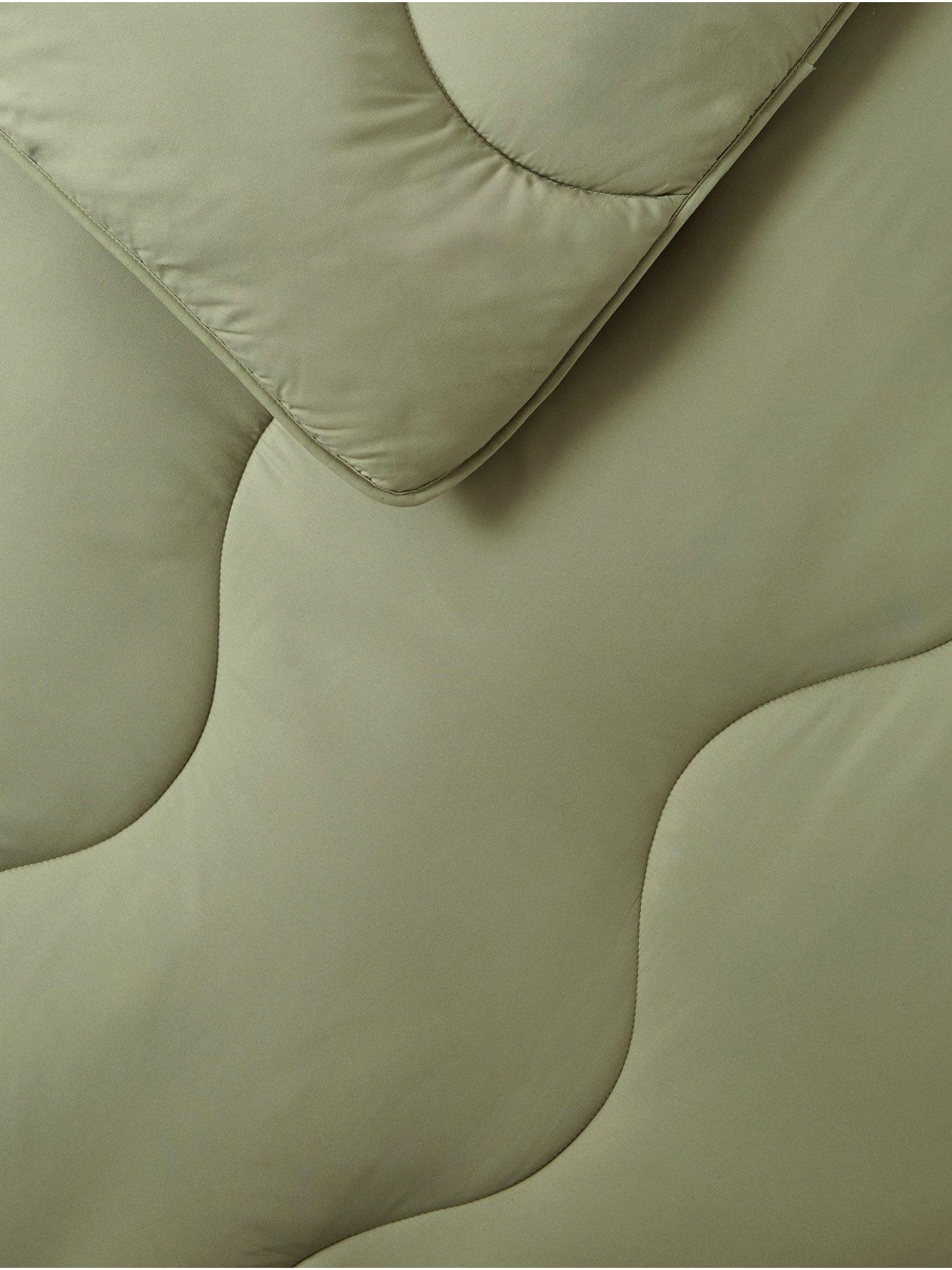 Image 6 of 7 of Night Lark Plain Dye - Olive Green Coverless Summer Duvet 4.5Tog