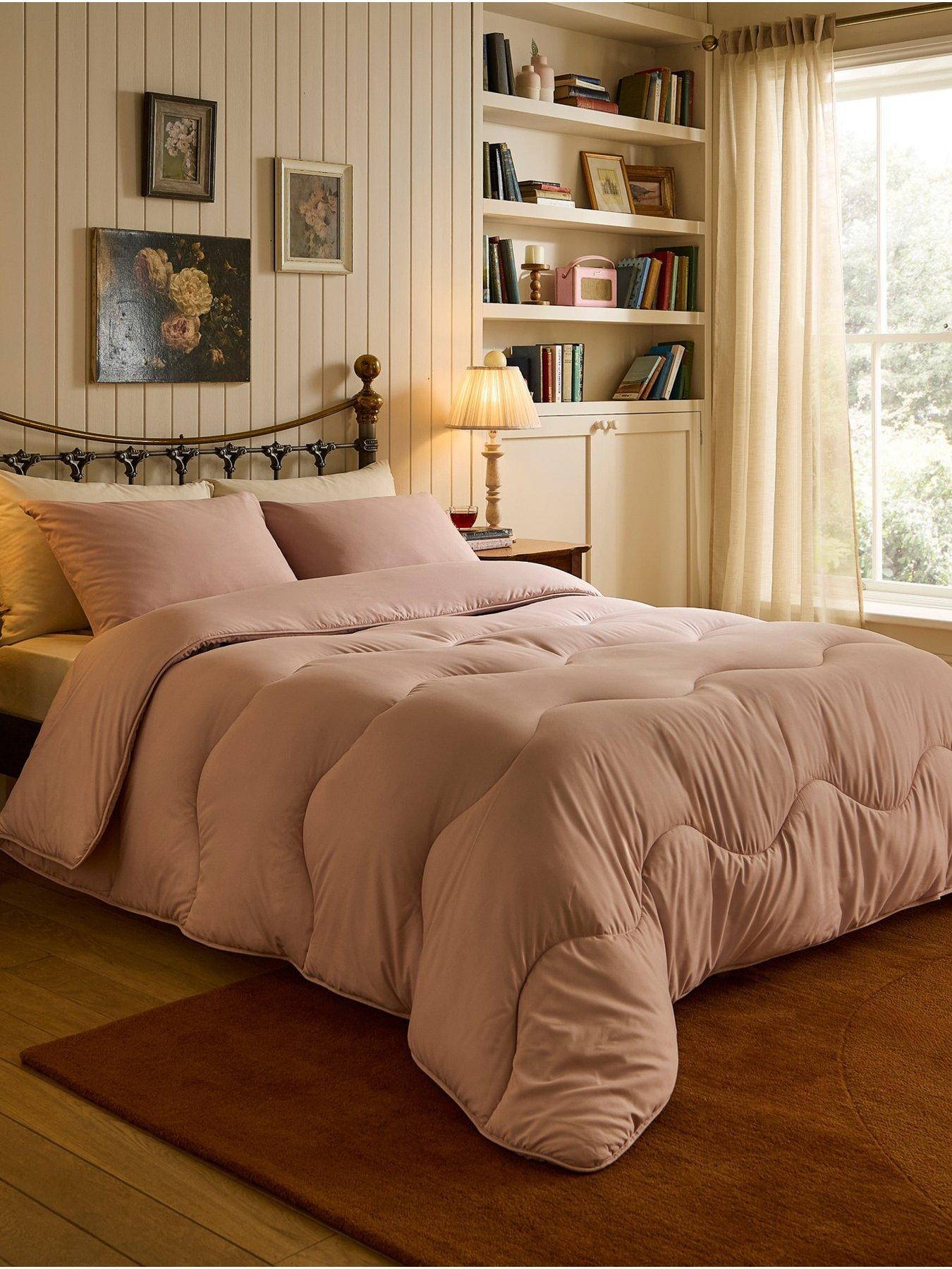Image 5 of 7 of Night Lark Plain Dye - Dusky Rose Coverless Duvet 10.5 Tog