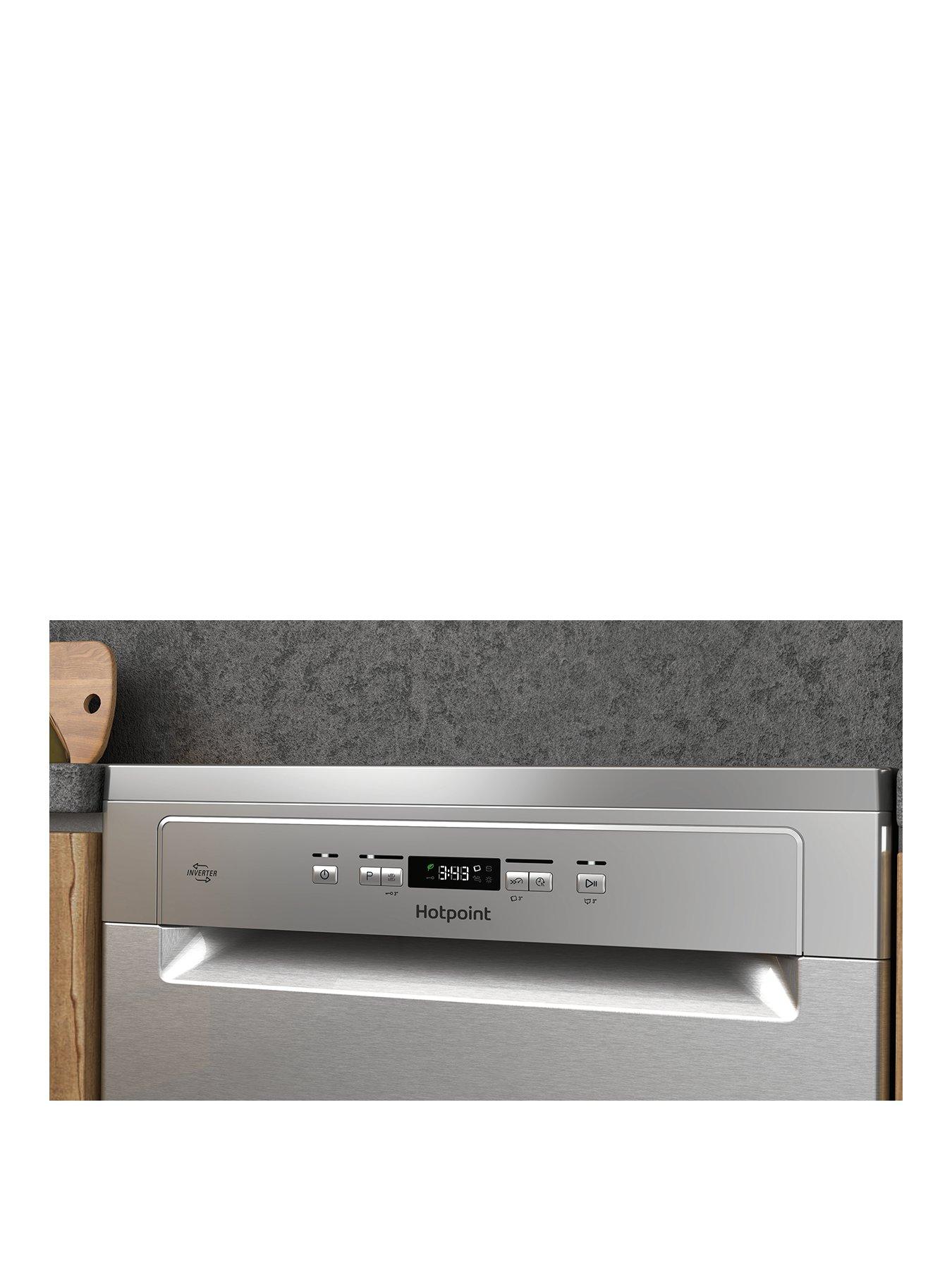 Hotpoint HP2FFC14BN6XUK Freestanding Full Size Dishwasher with ActiveDry - Stainless Steel