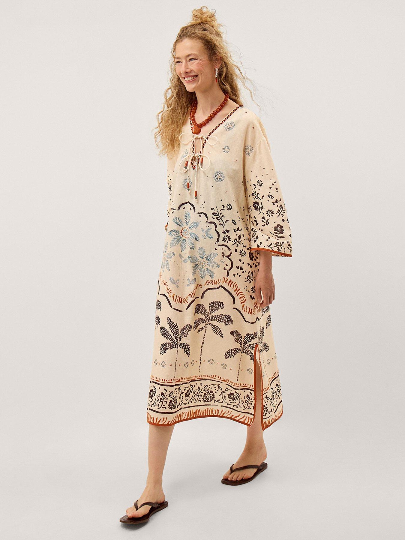 Monsoon Aleah Printed Kaftan
