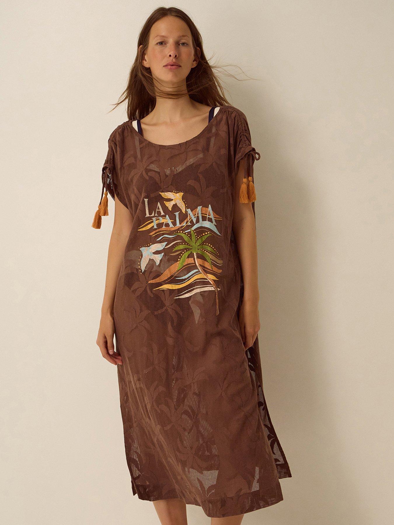 Monsoon Palma Jaquard Kaftan