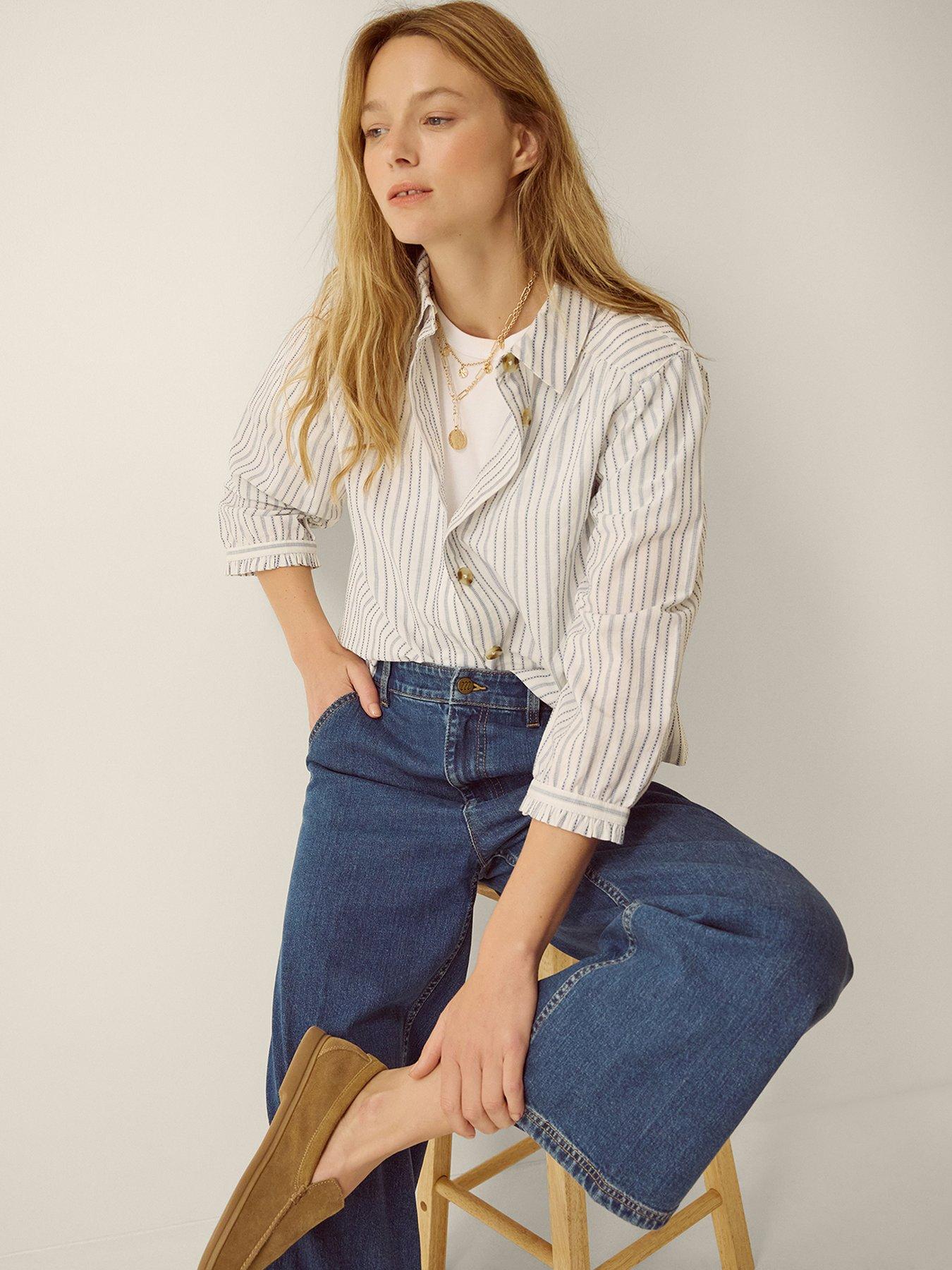 Image 2 of 5 of Monsoon Jojo Wide Leg Jean - Blue