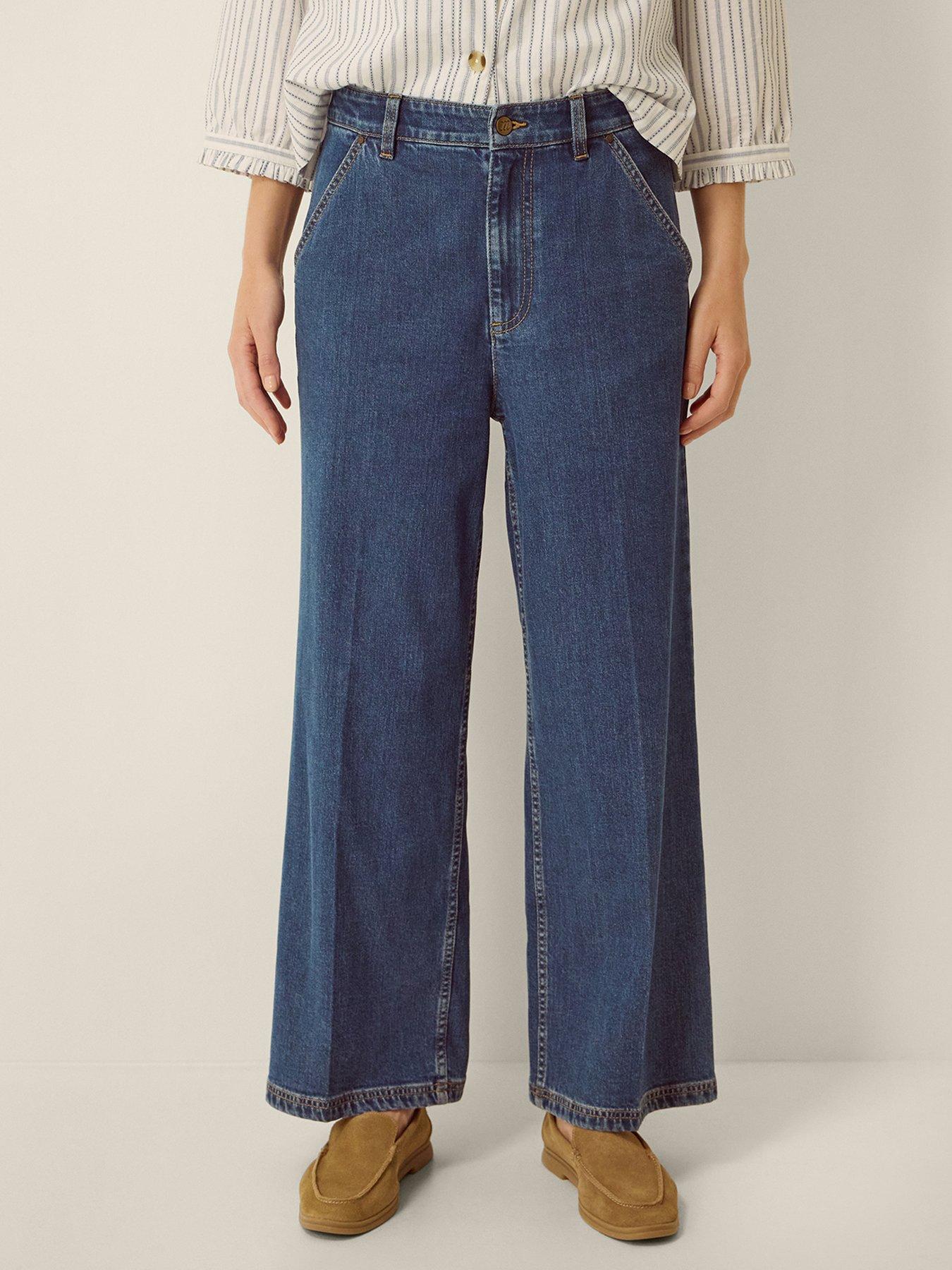 Image 3 of 5 of Monsoon Jojo Wide Leg Jean - Blue