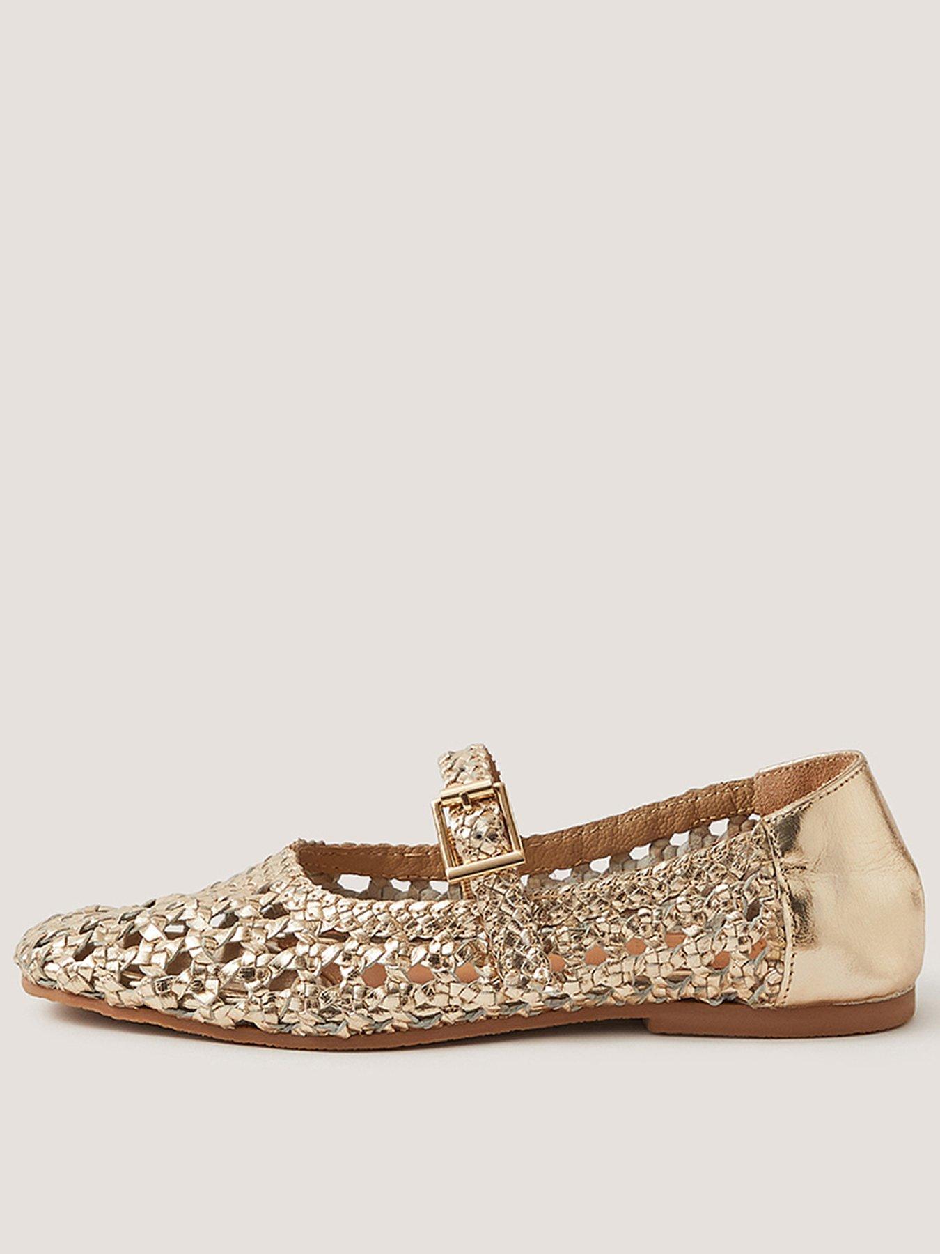 Monsoon Bessy Woven Ballet Pump