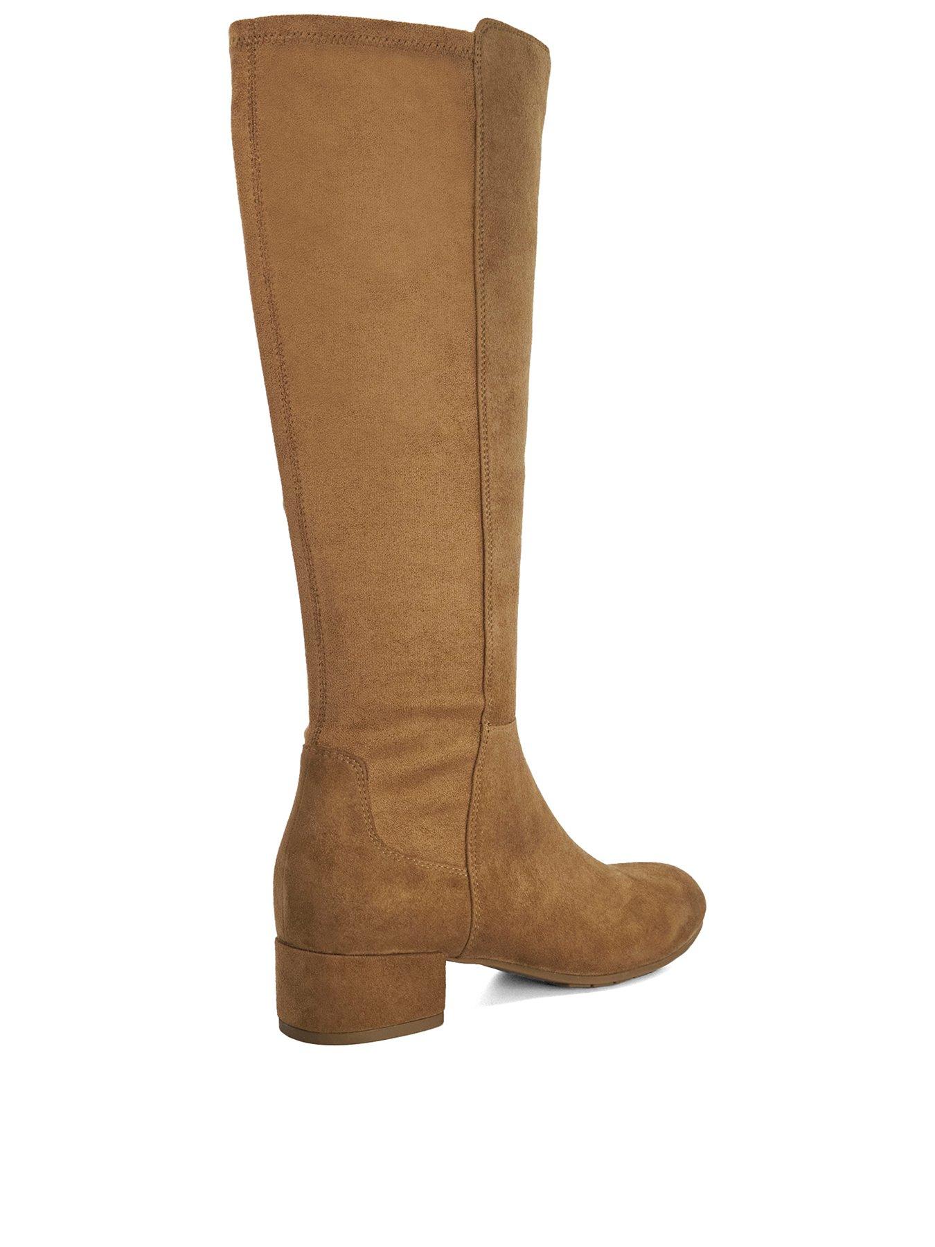 Image 3 of 6 of Dune London Tayla Knee High Boot - Honey Beige