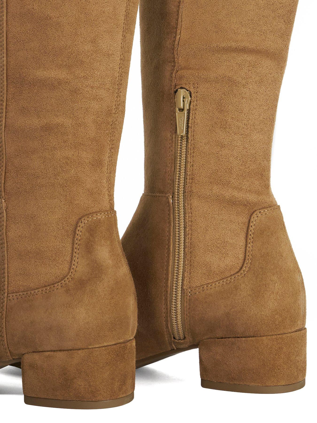 Image 5 of 6 of Dune London Tayla Knee High Boot - Honey Beige