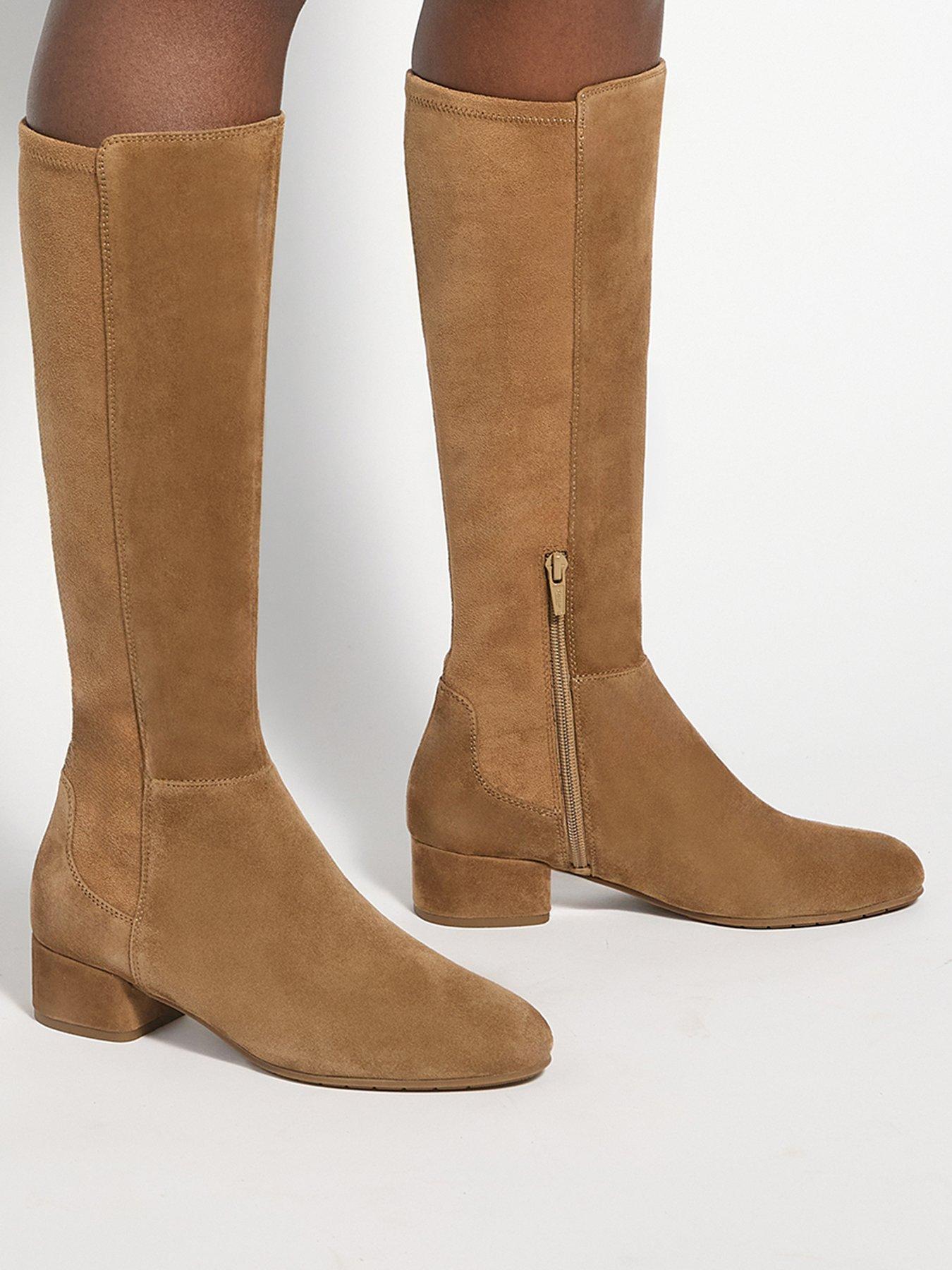 Image 6 of 6 of Dune London Tayla Knee High Boot - Honey Beige