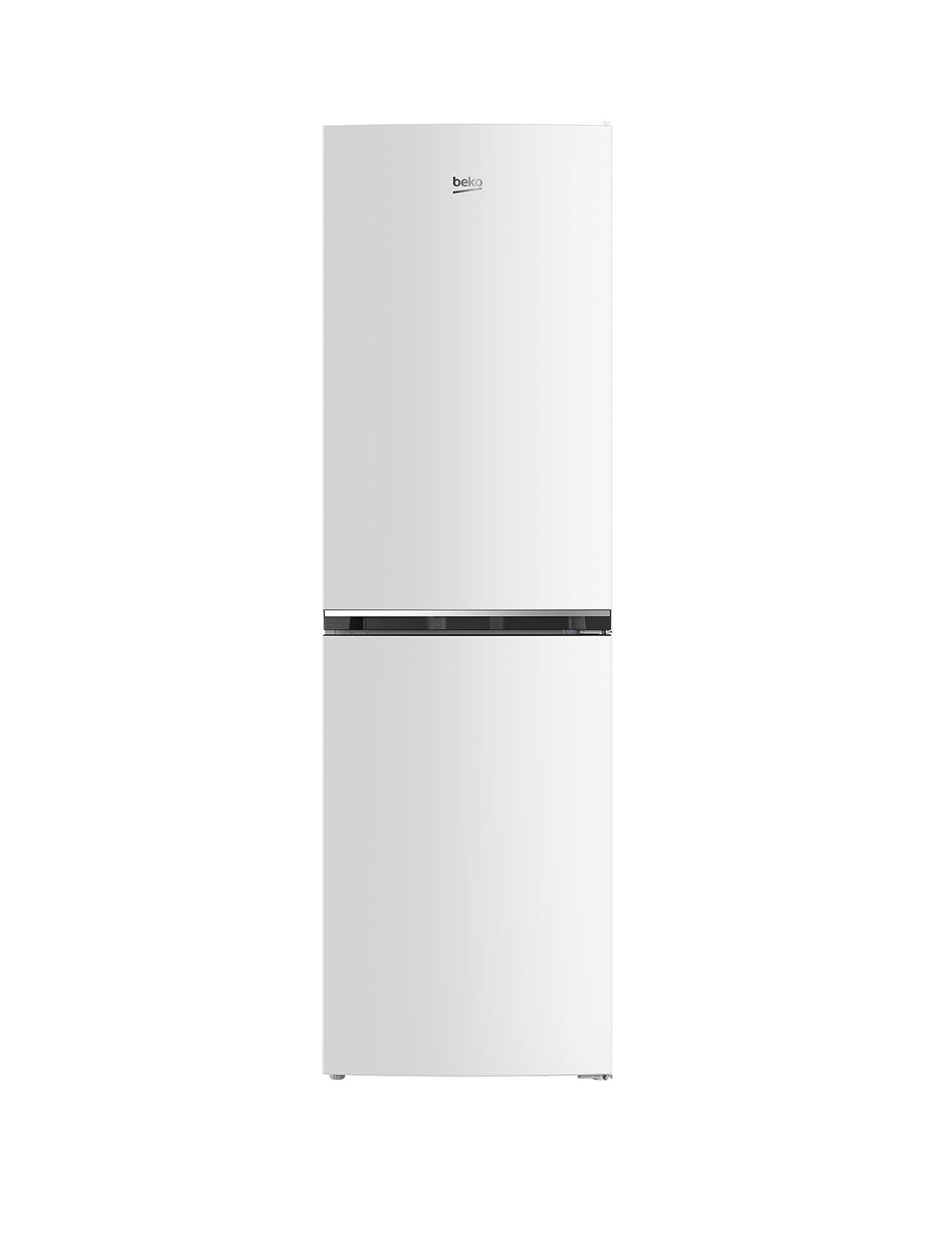 Image 1 of 3 of Beko CSE4581W Freestanding Fridge Freezer with Large Salad Crisper - White