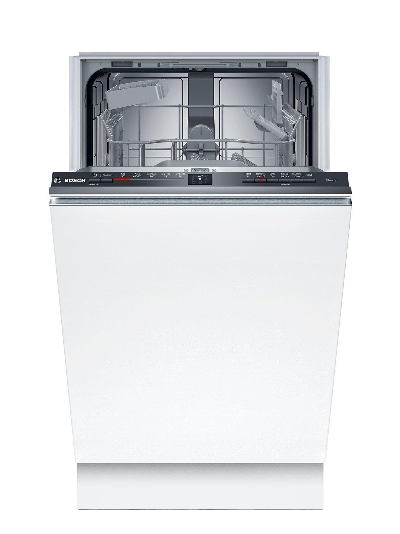 Bosch Series 2 45cm Wide Fully Integrated Dishwasher with Extra Dry, Silence on Demand and Height-Adjustable Top Basket