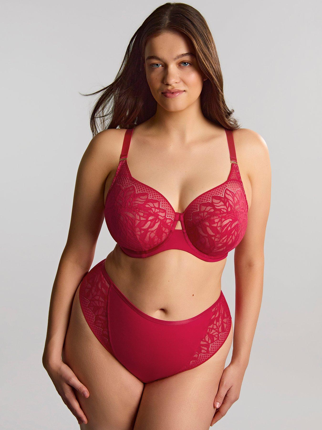 Image 1 of 5 of Sculptresse by Panache Sculptresse Sophia Raspberry Brazilian Brief - Raspberry