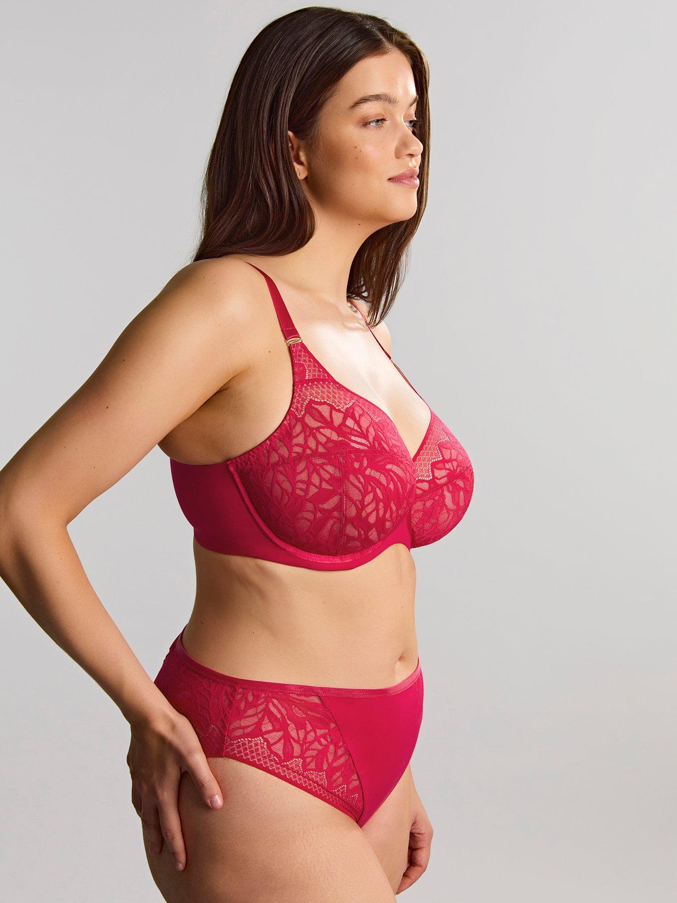 Image 4 of 5 of Sculptresse by Panache Sculptresse Sophia Raspberry Brazilian Brief - Raspberry