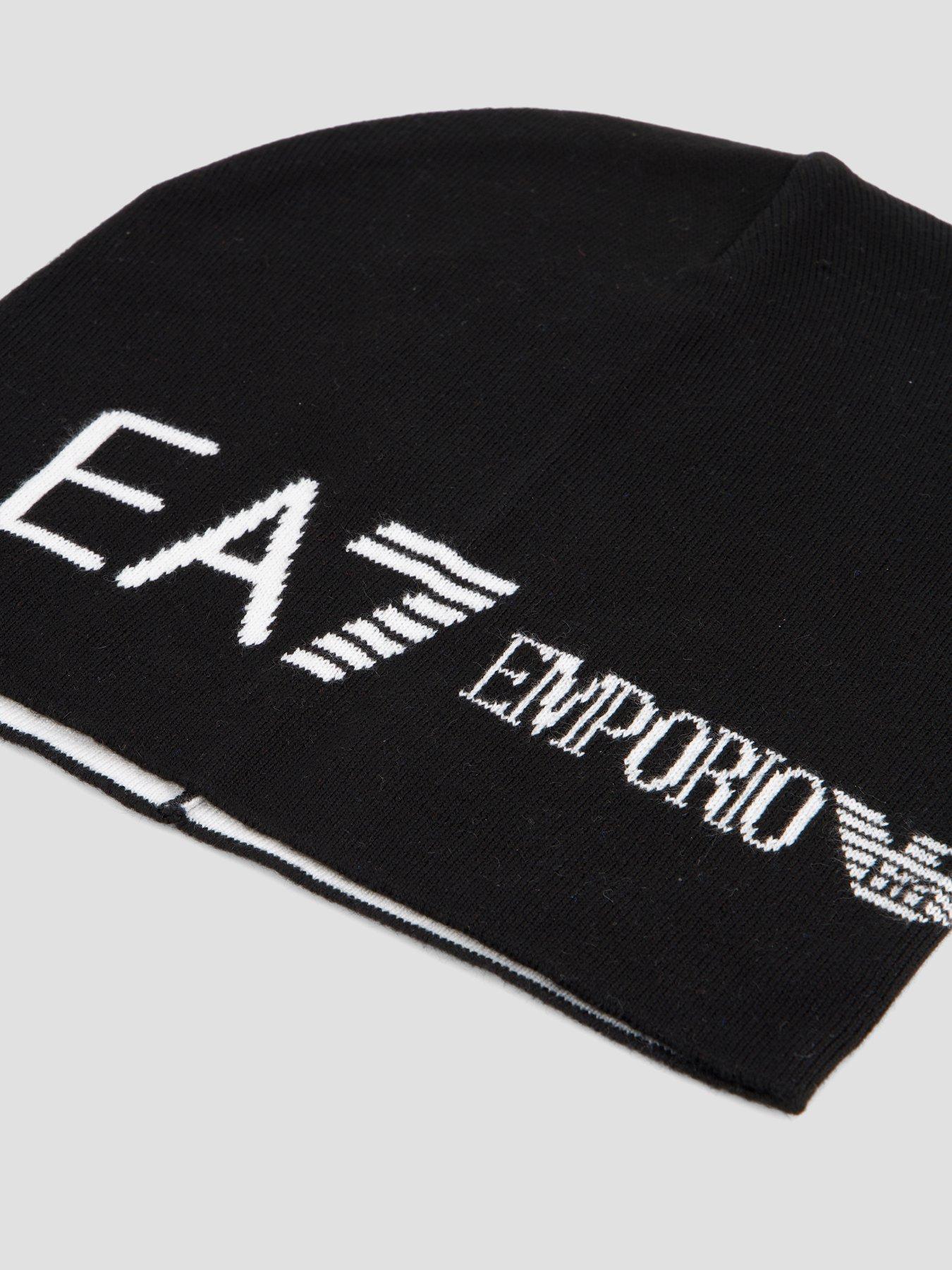 Image 3 of 3 of EA7 Emporio Armani Capello Logo Beanie - Black