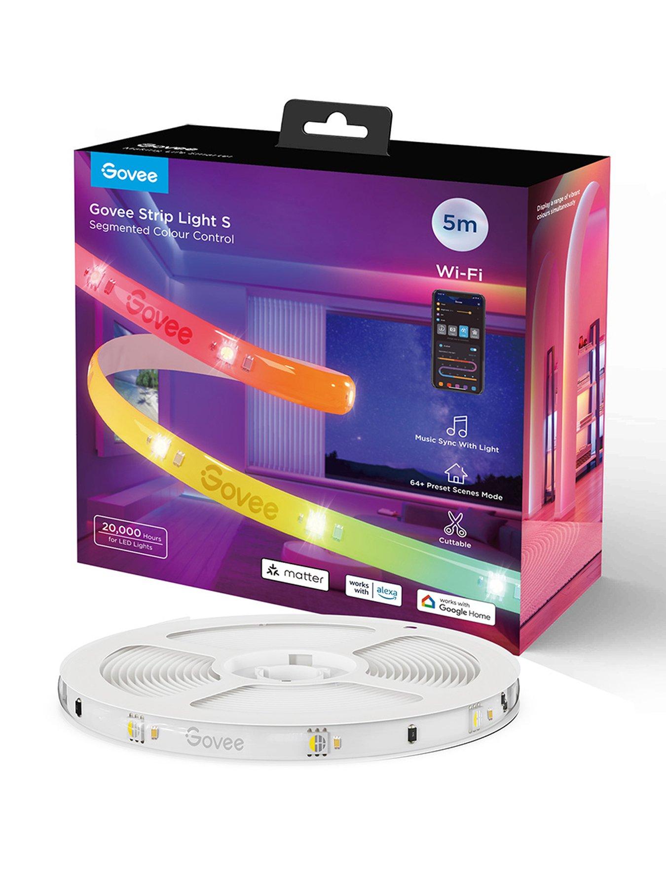 Govee 10M Multi Colour Wi-Fi + Universal Bluetooth Led Strip Lights With Protective Coating