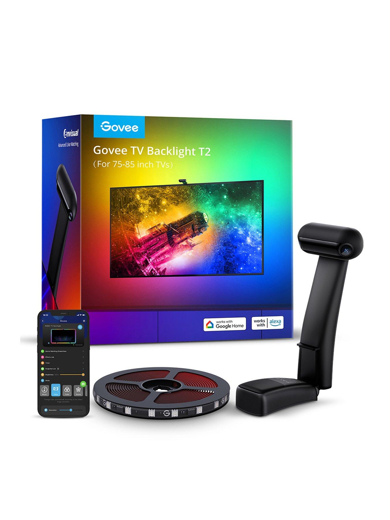Govee Envisual Dynamic And Automated Tv Backlight T2 With Dual Cameras Suitable For 75-85 Inch Tv