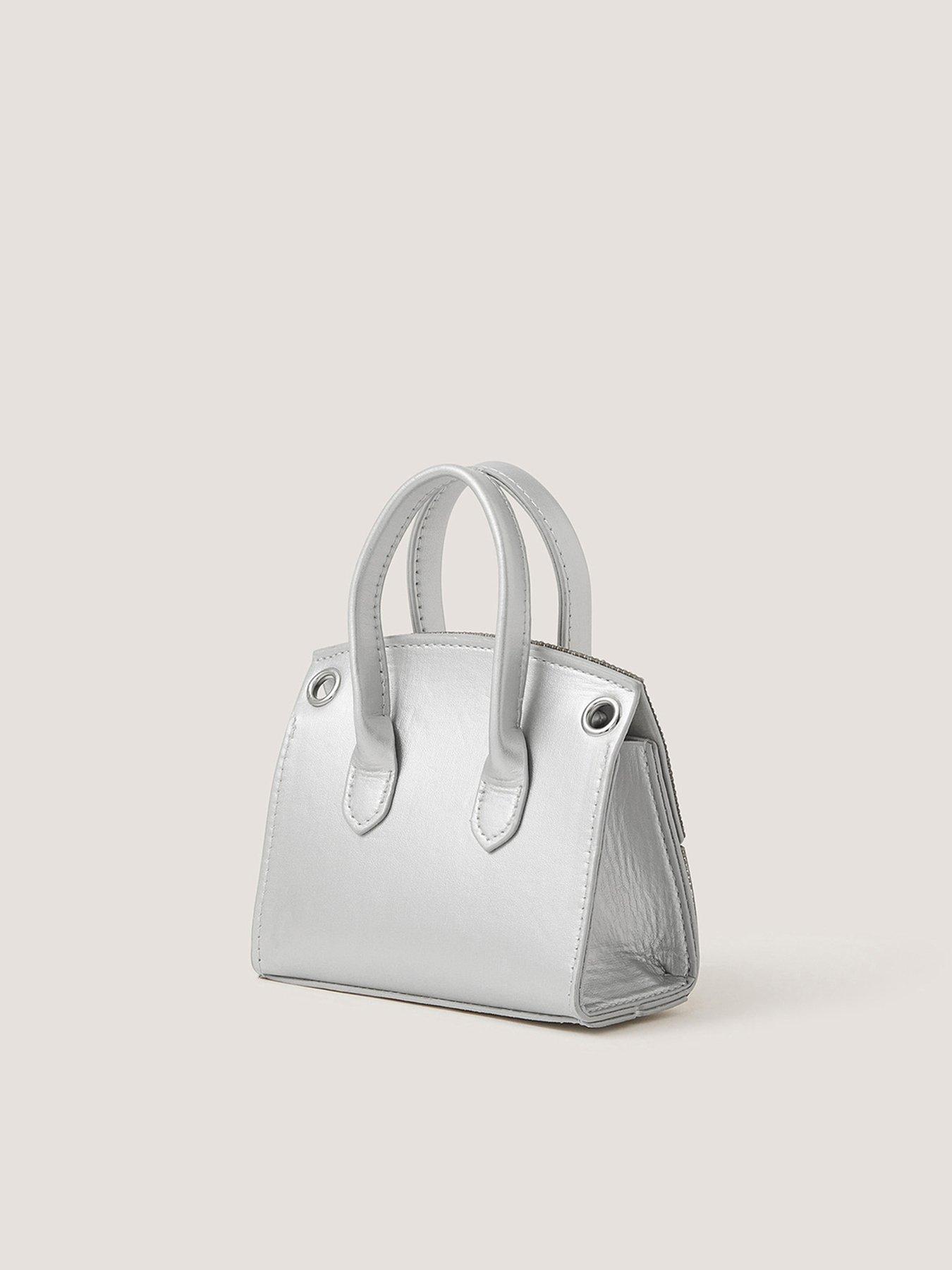 Image 2 of 4 of Monsoon Girls Dazzle Clara Bag - Silver