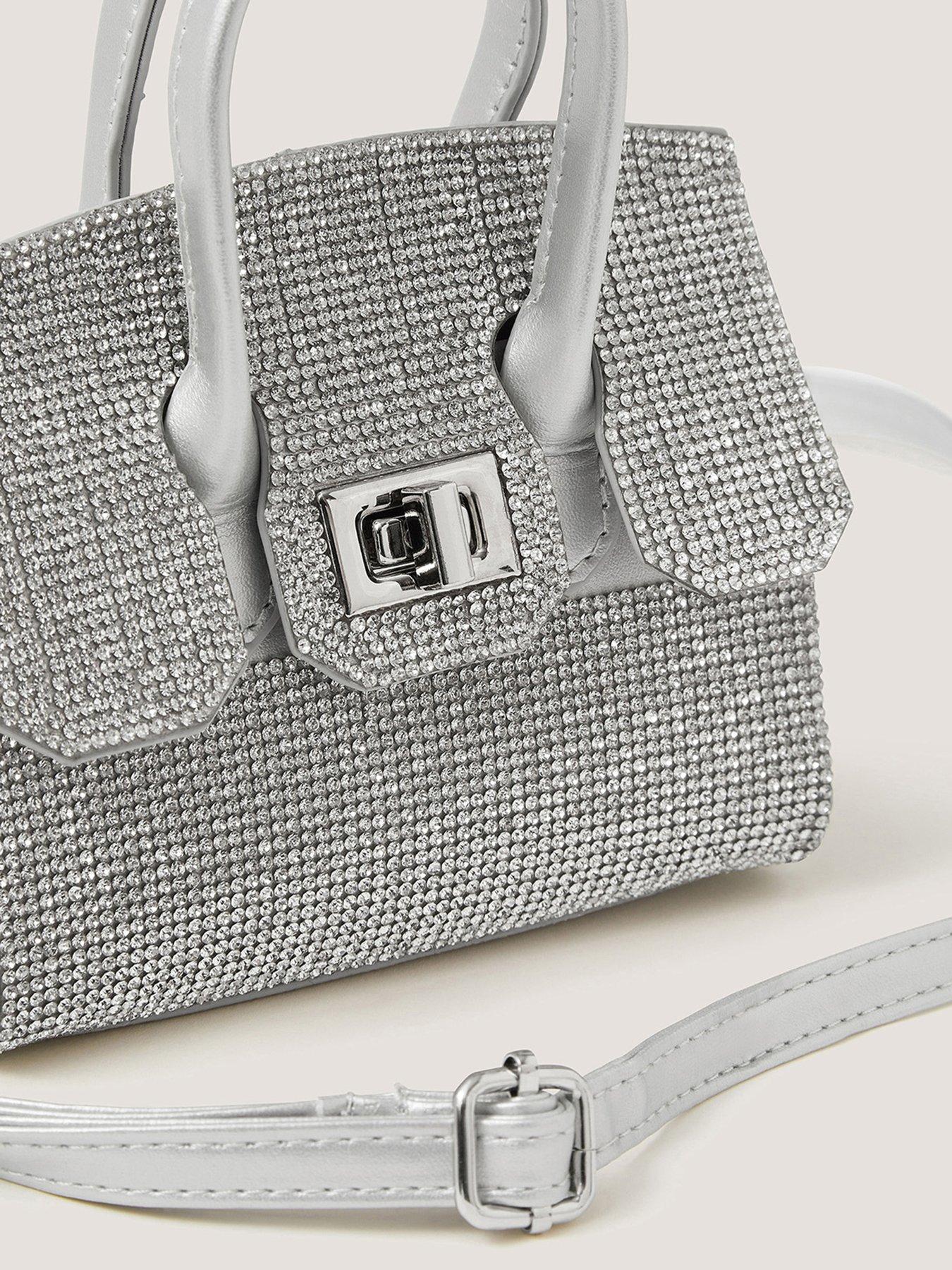 Image 3 of 4 of Monsoon Girls Dazzle Clara Bag - Silver