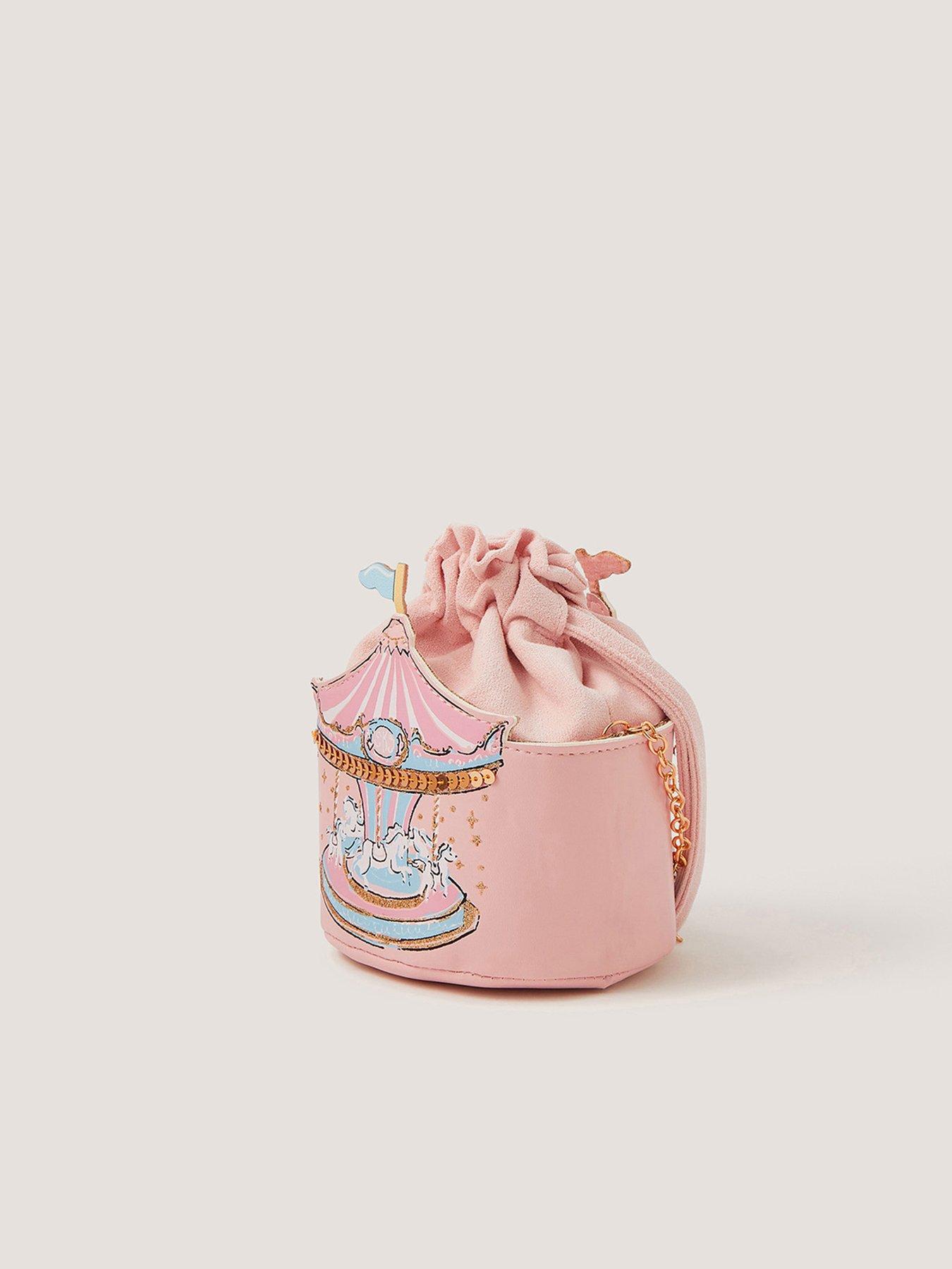 Image 2 of 4 of Monsoon Girls Carousel Bag - Pink