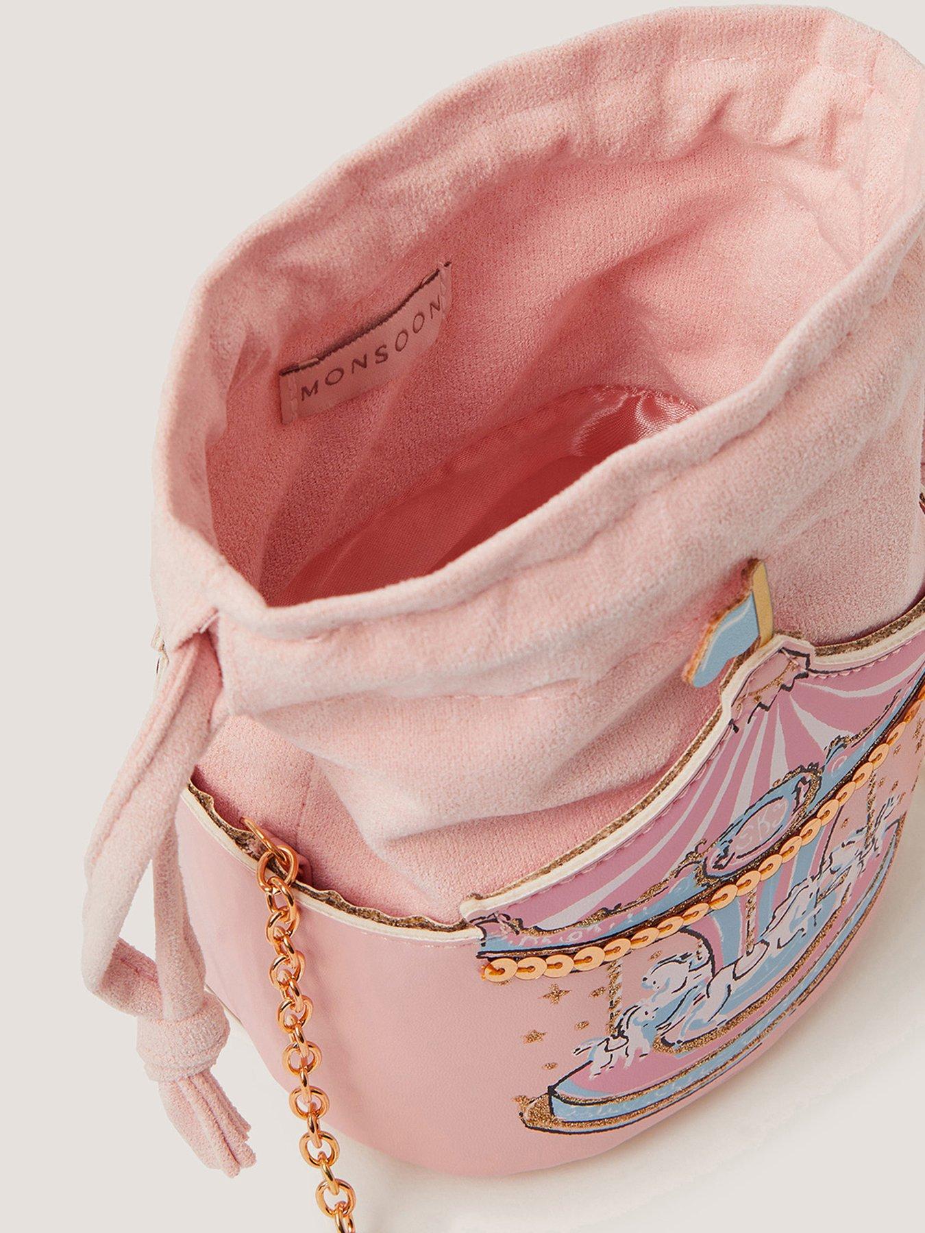 Image 3 of 4 of Monsoon Girls Carousel Bag - Pink