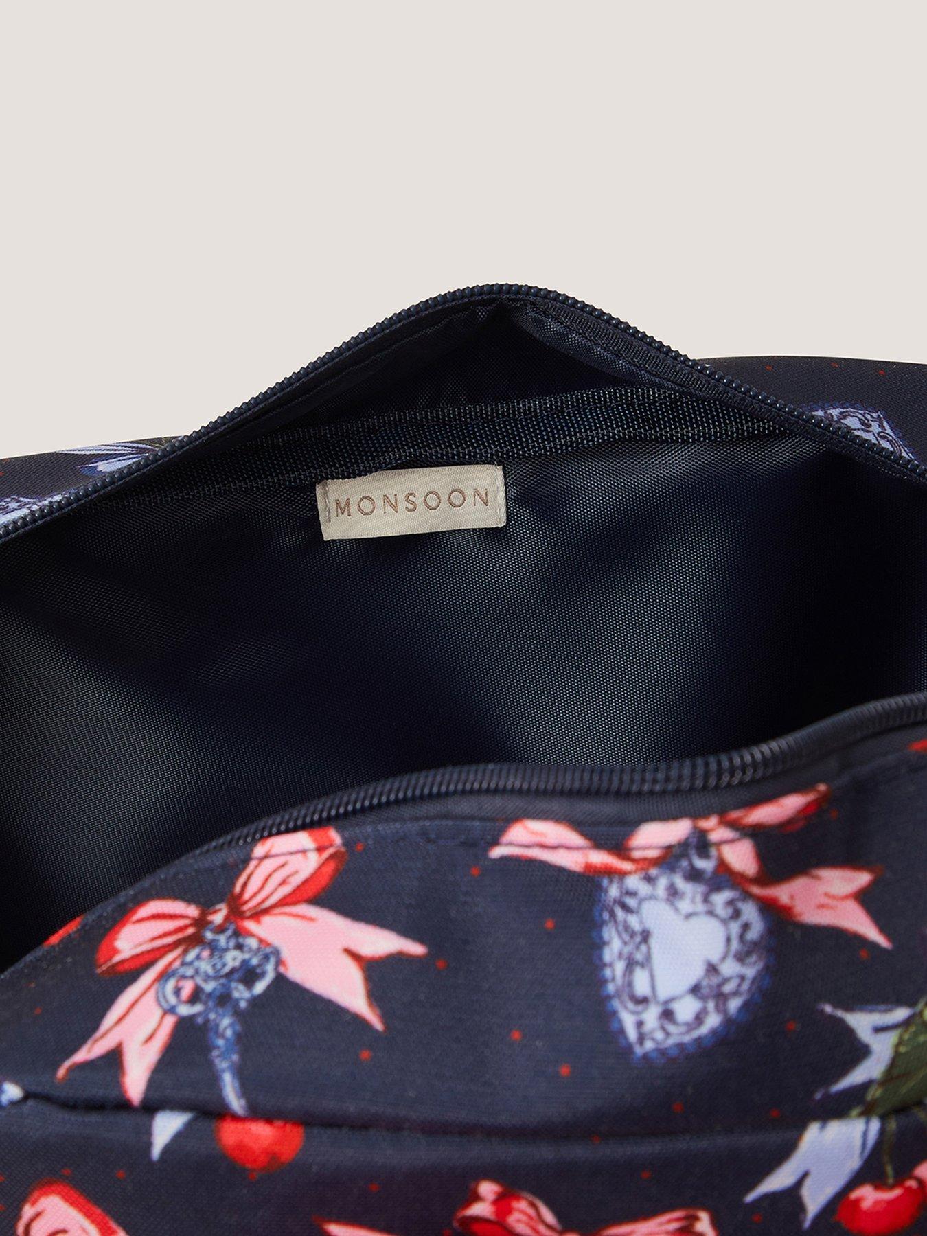 Image 3 of 4 of Monsoon Girls School Cherry Backpack - Navy