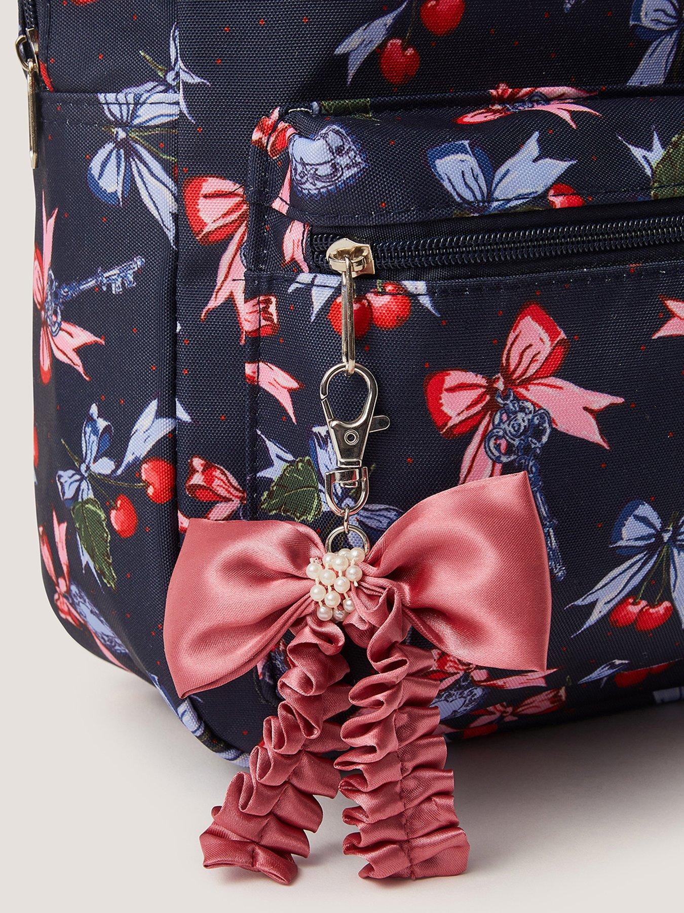 Image 4 of 4 of Monsoon Girls School Cherry Backpack - Navy