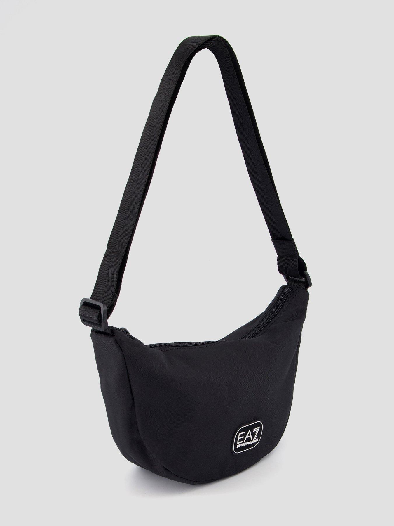 Image 2 of 5 of EA7 Emporio Armani Mens Adjustable Strap Zip-Top Sling Bag - Black