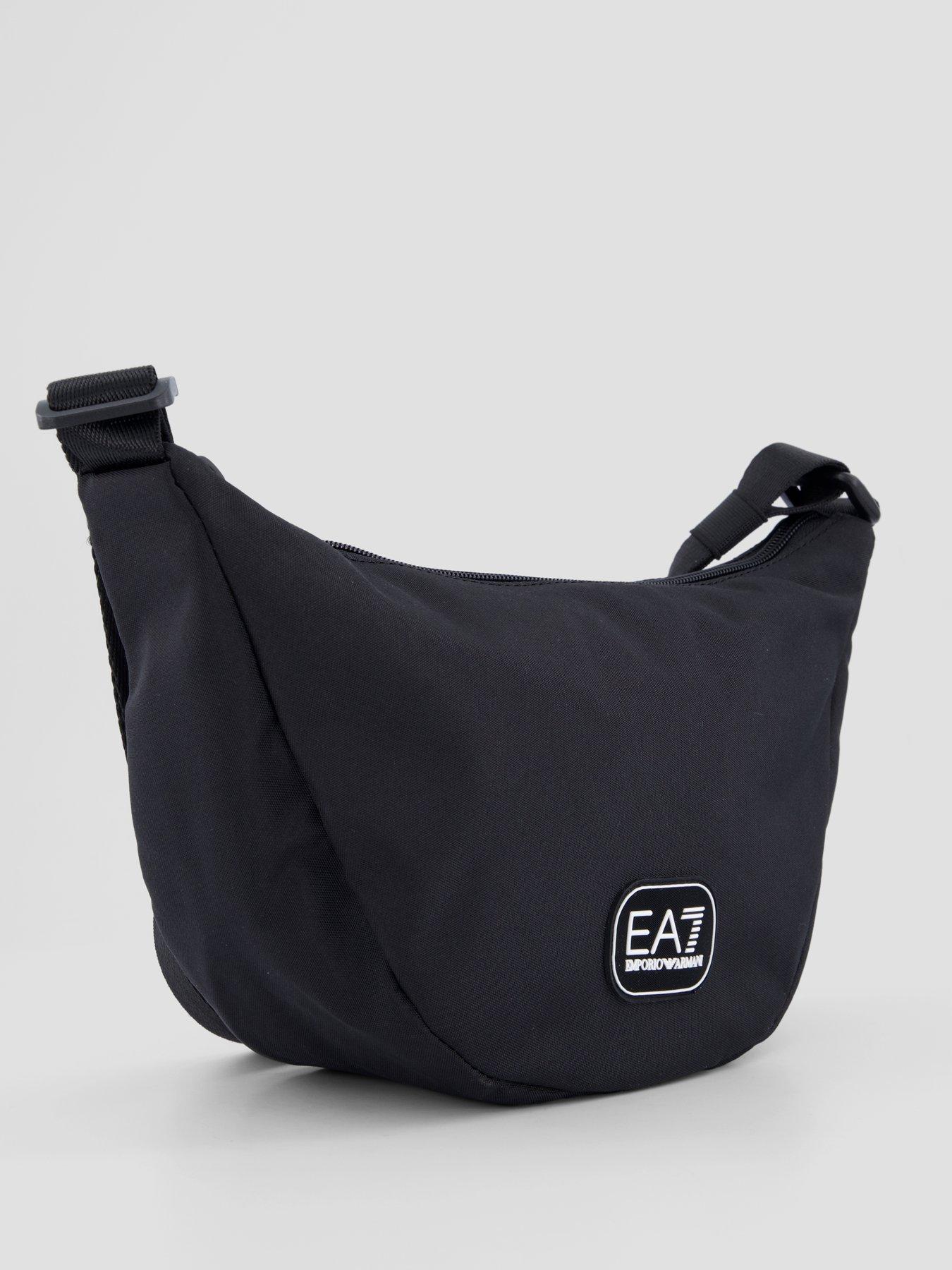 Image 3 of 5 of EA7 Emporio Armani Mens Adjustable Strap Zip-Top Sling Bag - Black