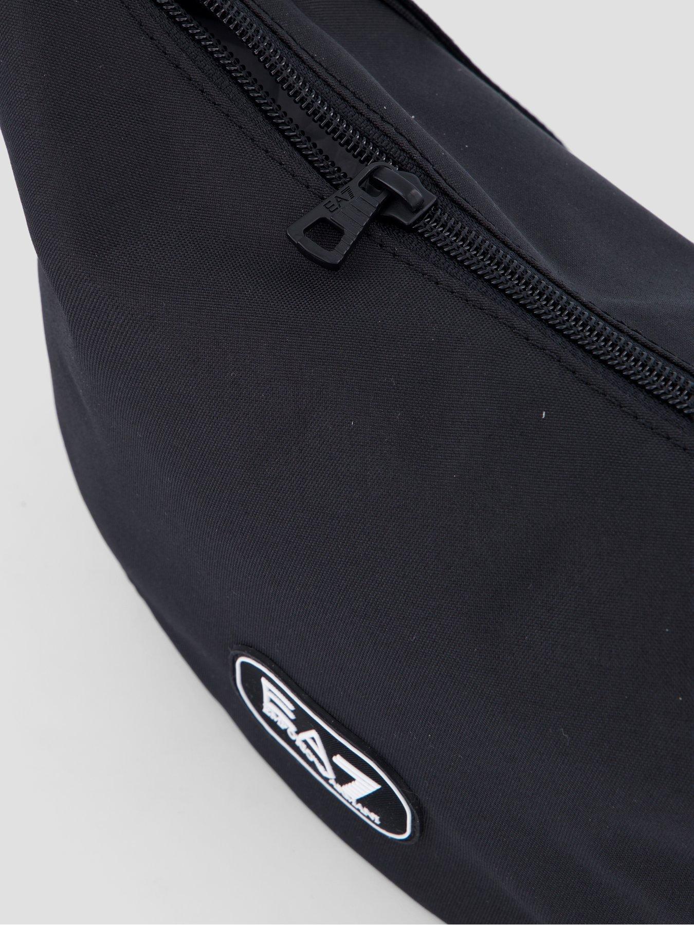 Image 4 of 5 of EA7 Emporio Armani Mens Adjustable Strap Zip-Top Sling Bag - Black