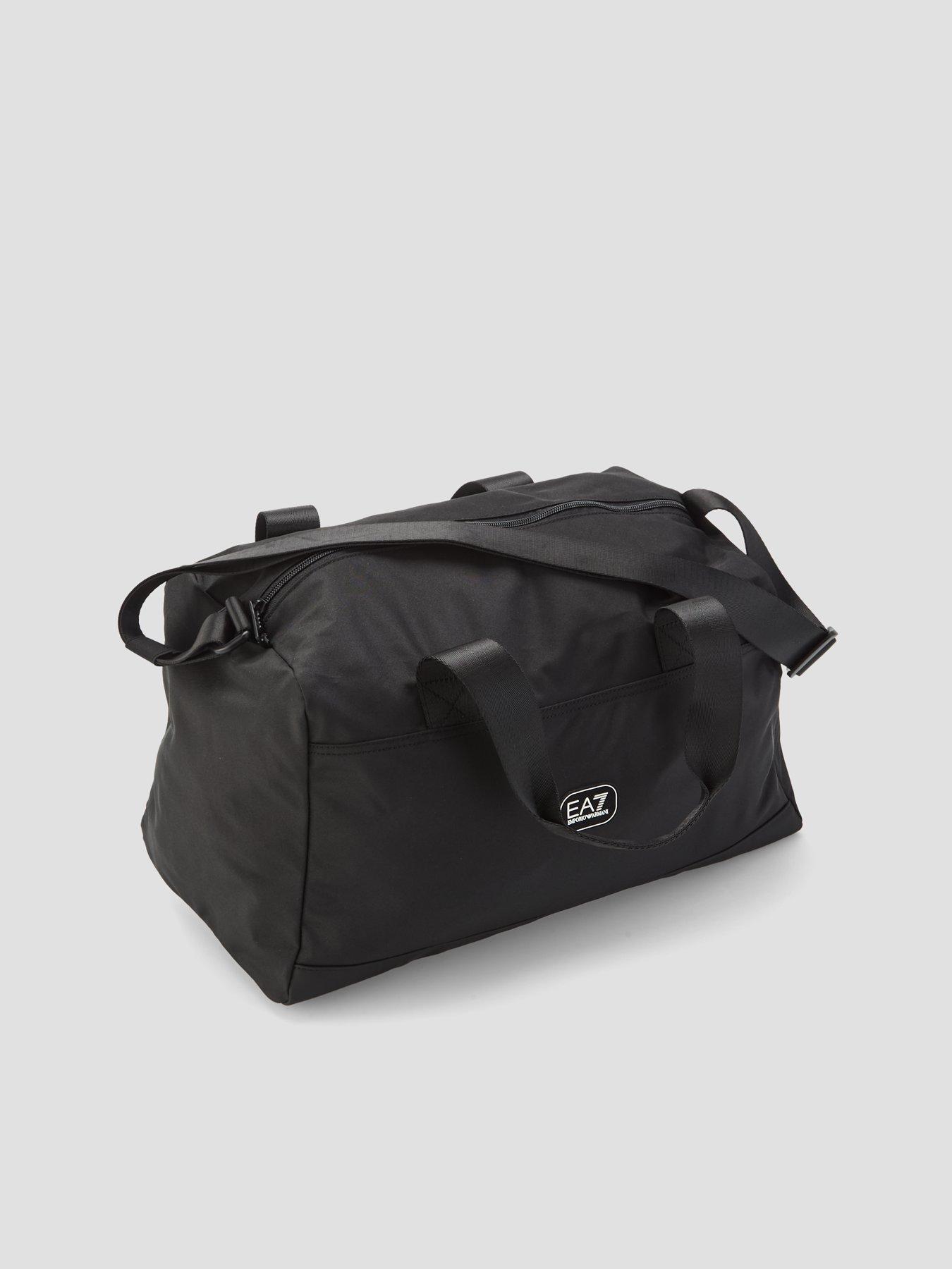 Image 2 of 4 of EA7 Emporio Armani Mens Zip Top Shoe Compartment Gym Holdall Bag - Black