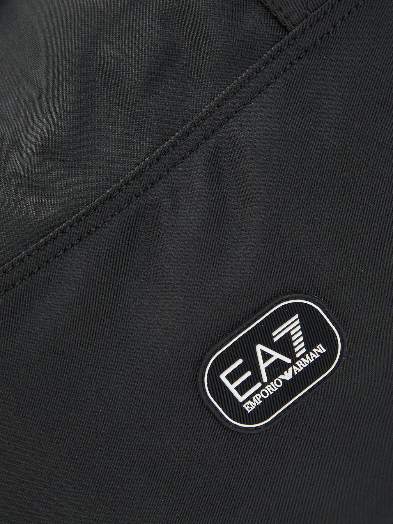 Image 3 of 4 of EA7 Emporio Armani Mens Zip Top Shoe Compartment Gym Holdall Bag - Black