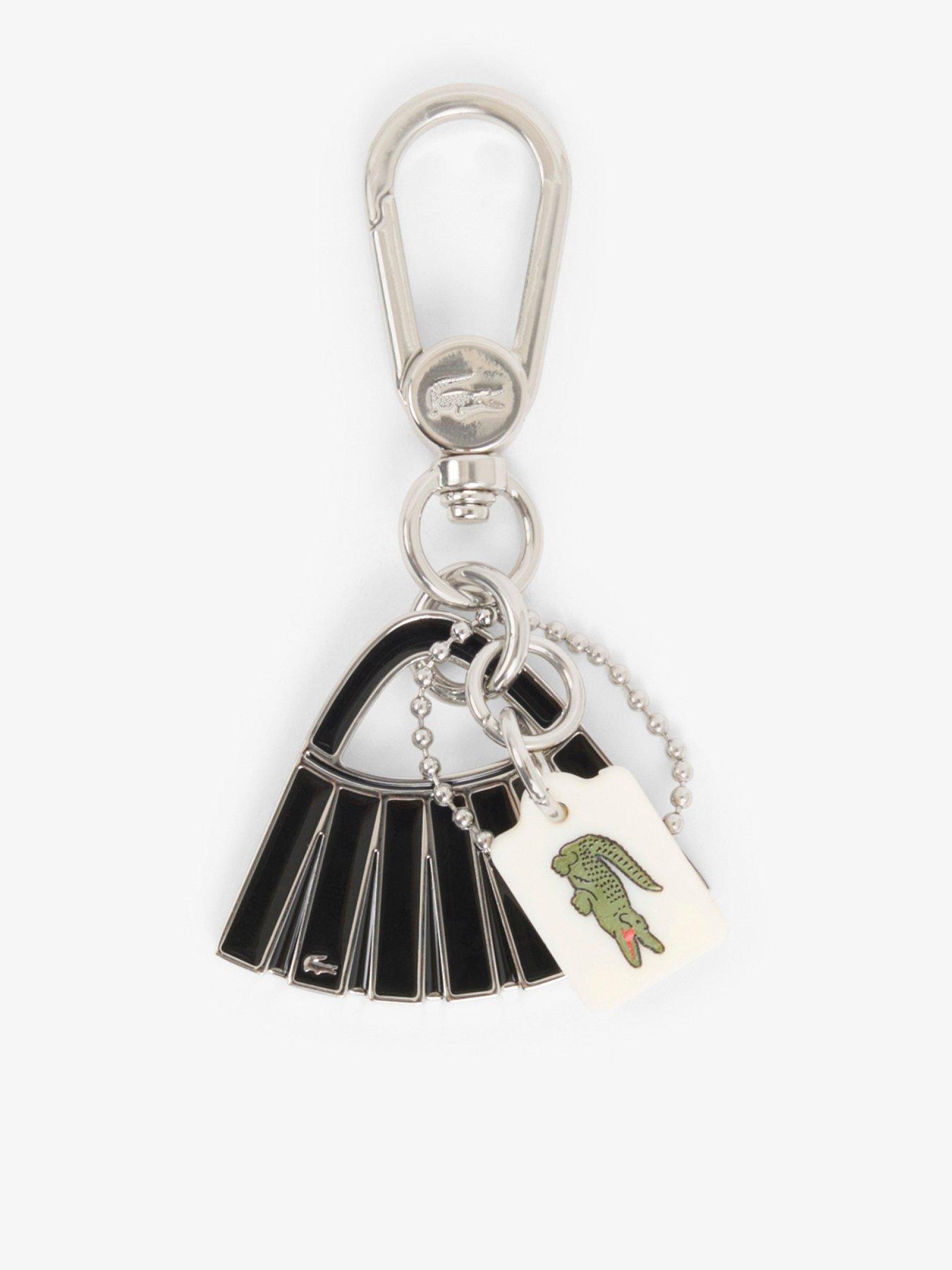 Image 1 of 4 of Lacoste Lenglen L Charms Key Ring - Black