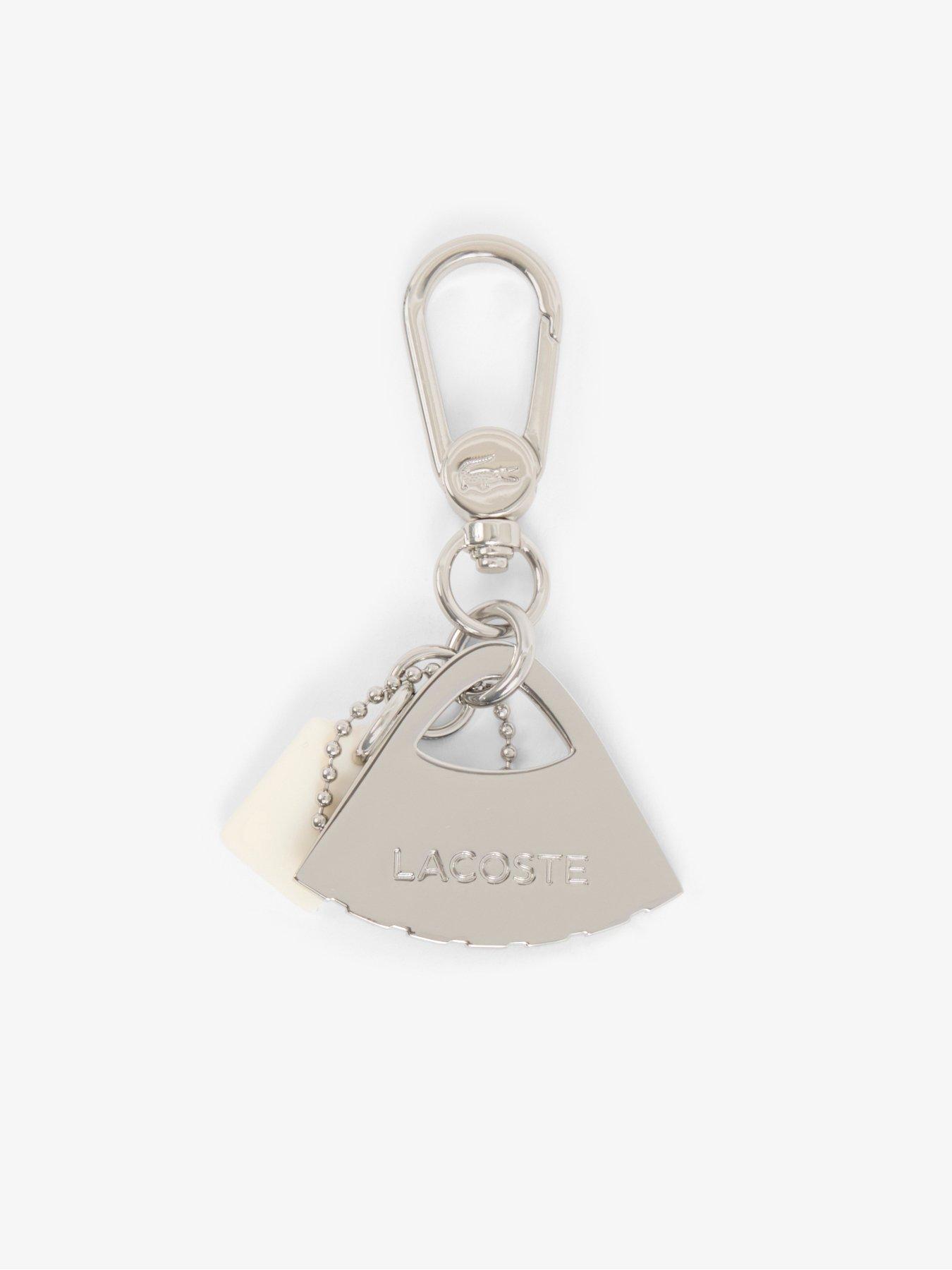 Image 2 of 4 of Lacoste Lenglen L Charms Key Ring - Black