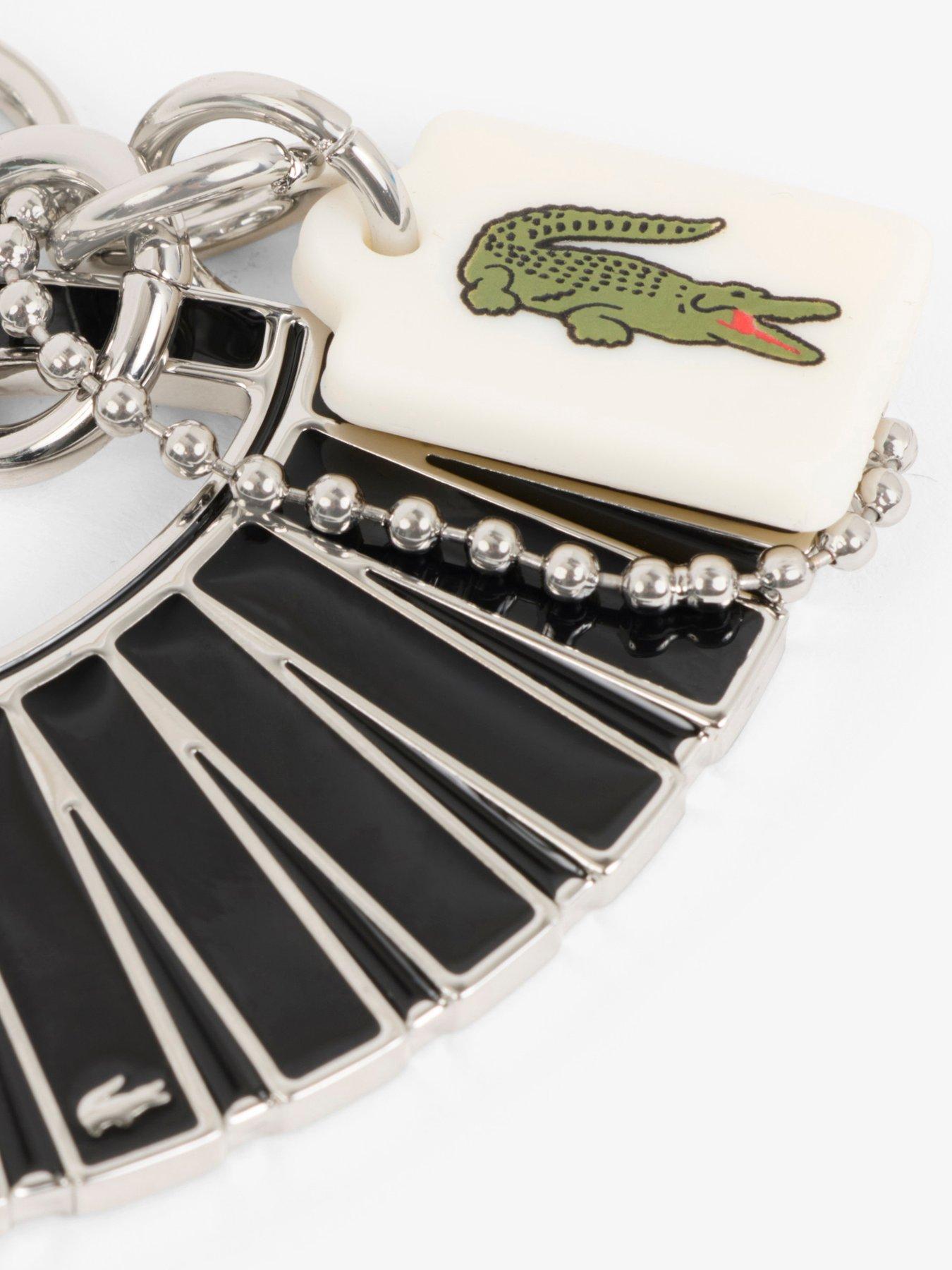 Image 3 of 4 of Lacoste Lenglen L Charms Key Ring - Black