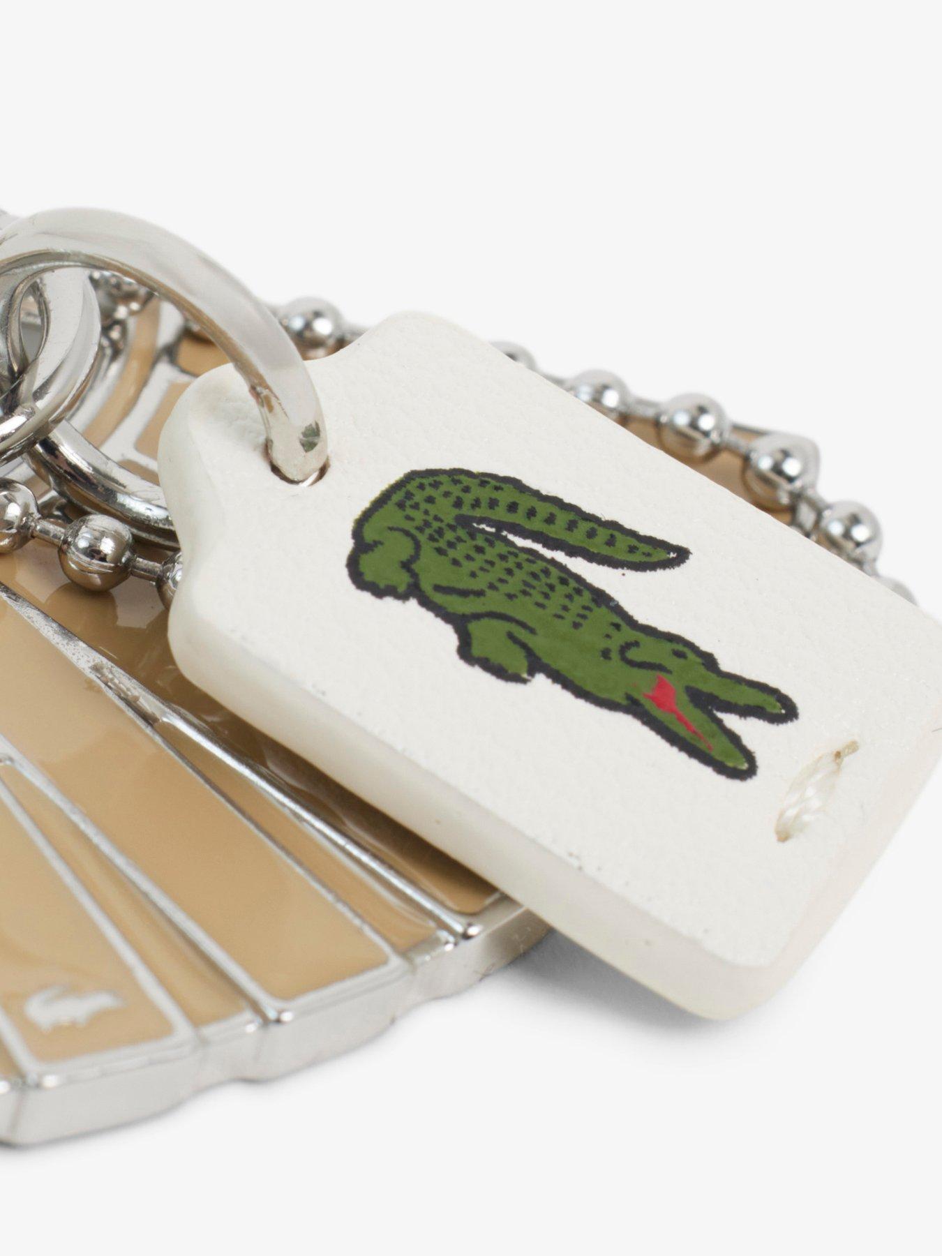 Image 3 of 4 of Lacoste Lenglen L Charms Key Ring - Gold