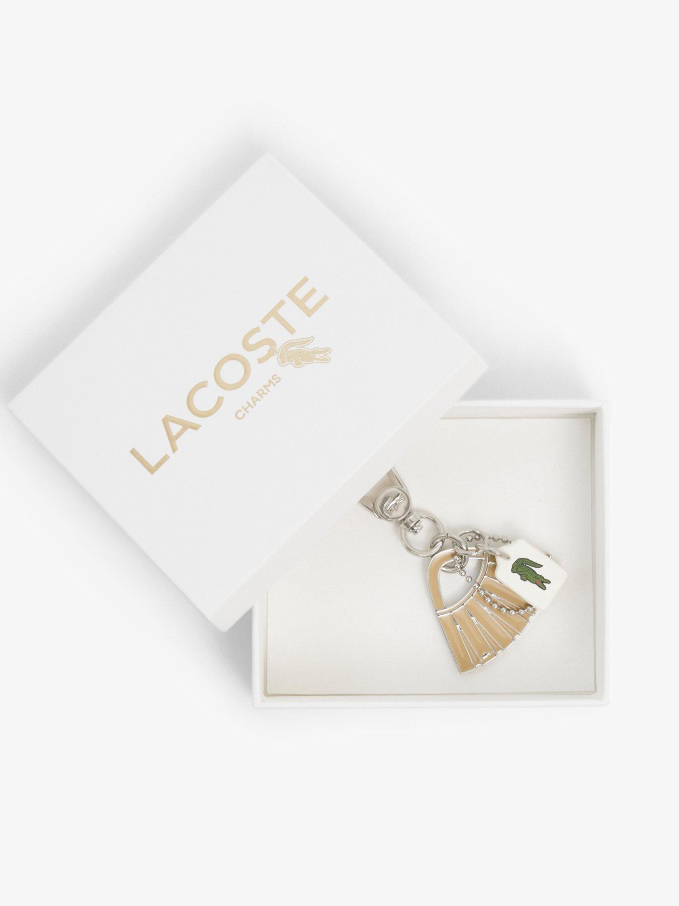 Image 4 of 4 of Lacoste Lenglen L Charms Key Ring - Gold