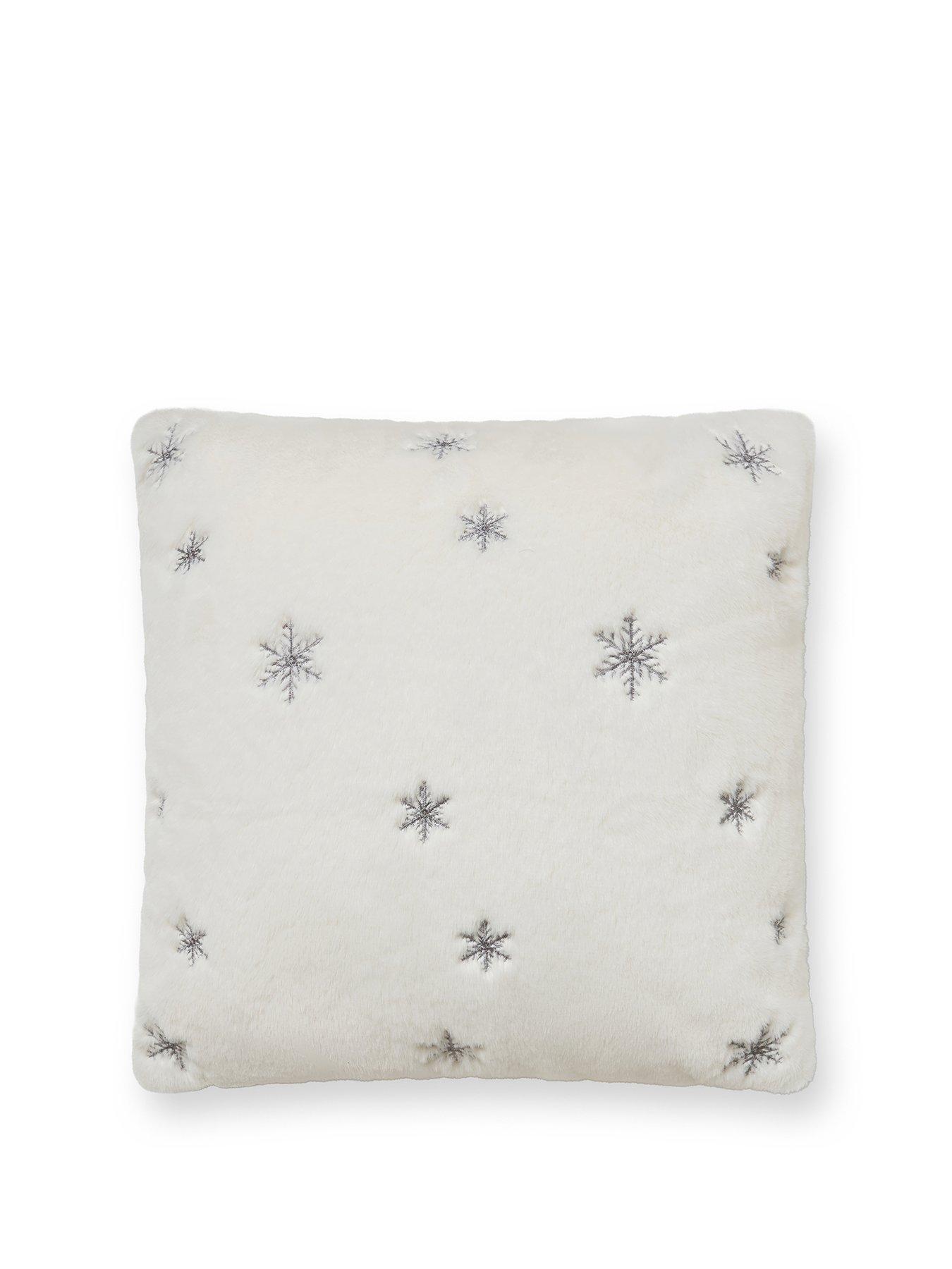 Image 2 of 5 of The Very Collection Christmas Sparkling Snowflakes Cushion