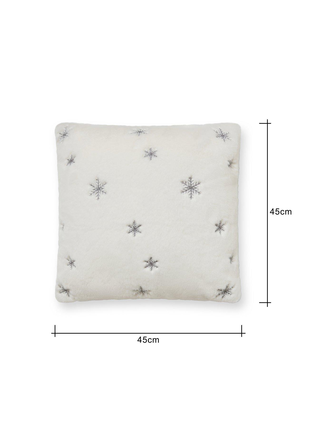 Image 5 of 5 of The Very Collection Christmas Sparkling Snowflakes Cushion