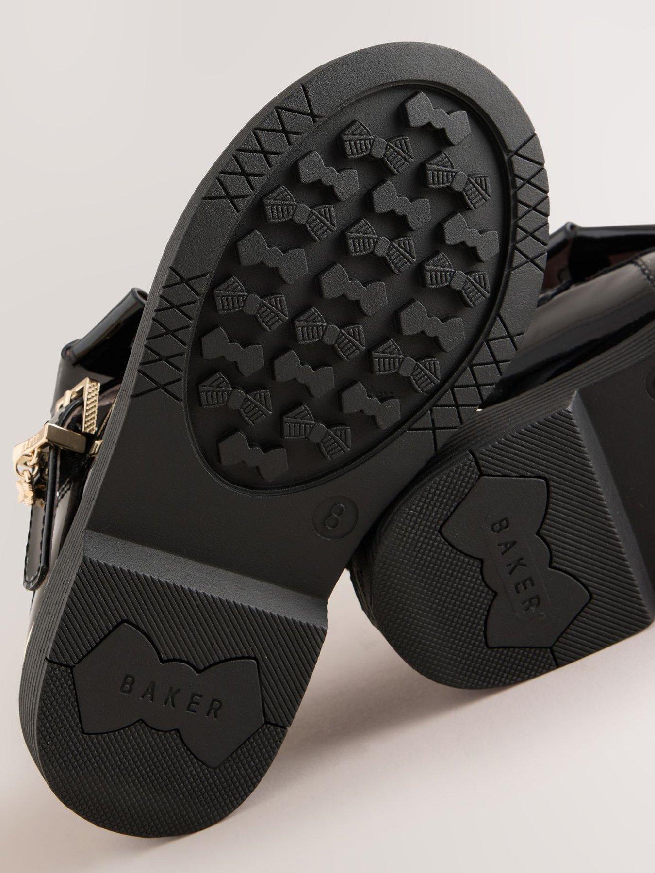 Image 5 of 7 of Ted Baker Chunky Mary Jane Shoes with Bow - Black