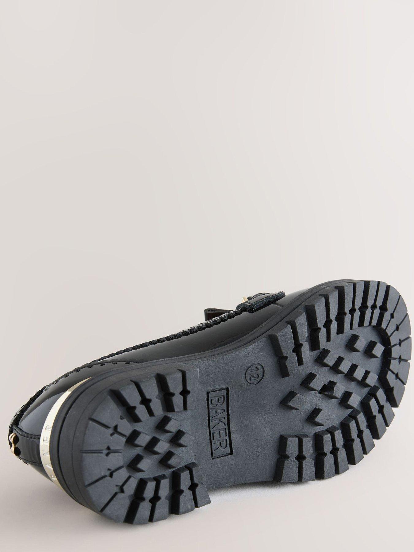Image 5 of 5 of Ted Baker Girls Patent Leather Fringe Loafers - Black