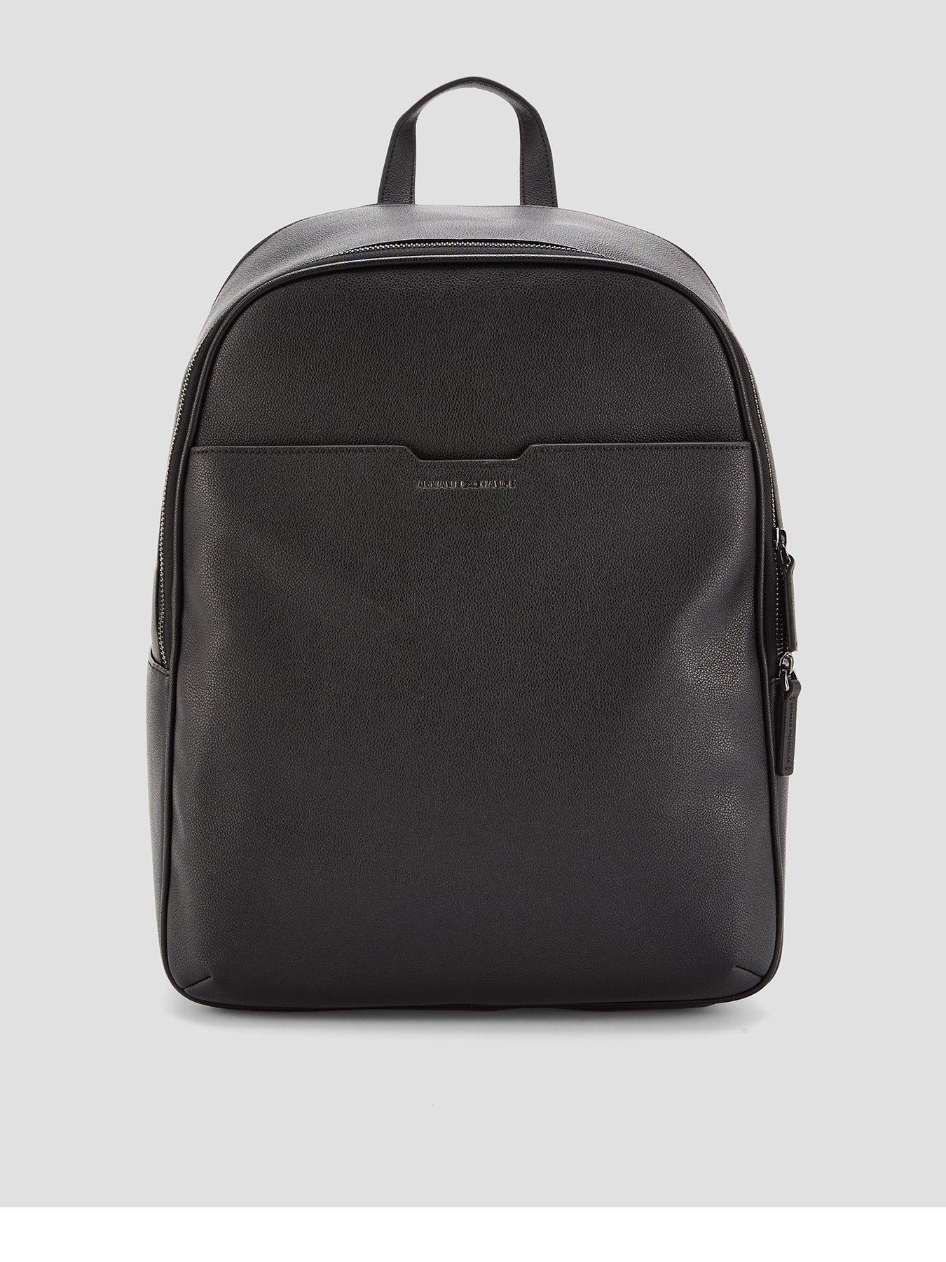 Armani Exchange Alex Pu Backpack - Black