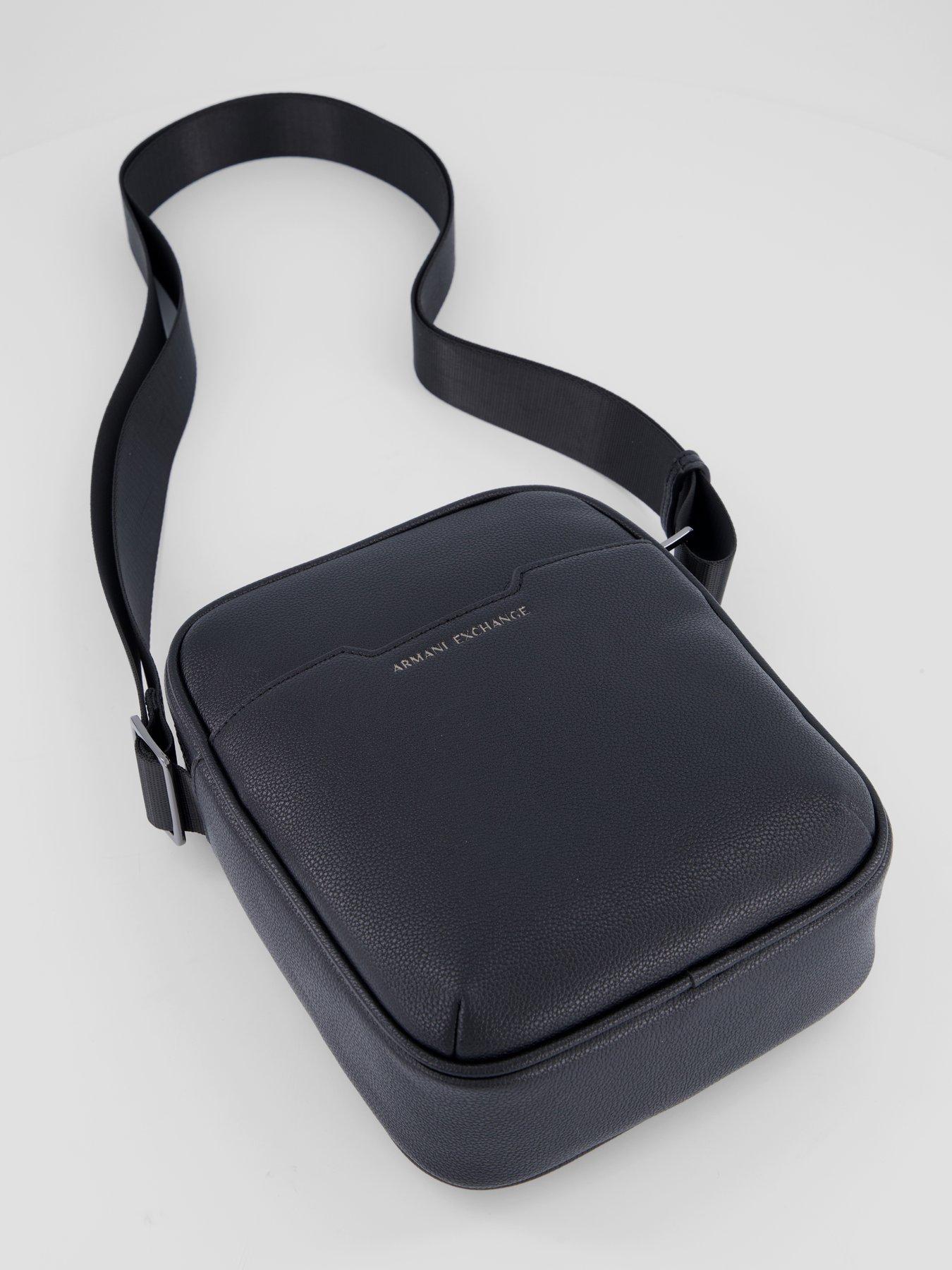 Image 5 of 5 of Armani Exchange Alex Pu Crossbody Bag - Black