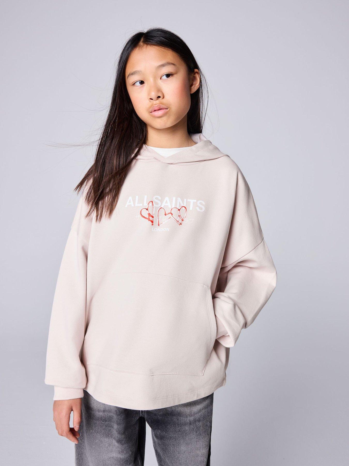 smALLSAINTS Girls' Amore Underground Graphic Hoodie - Pink